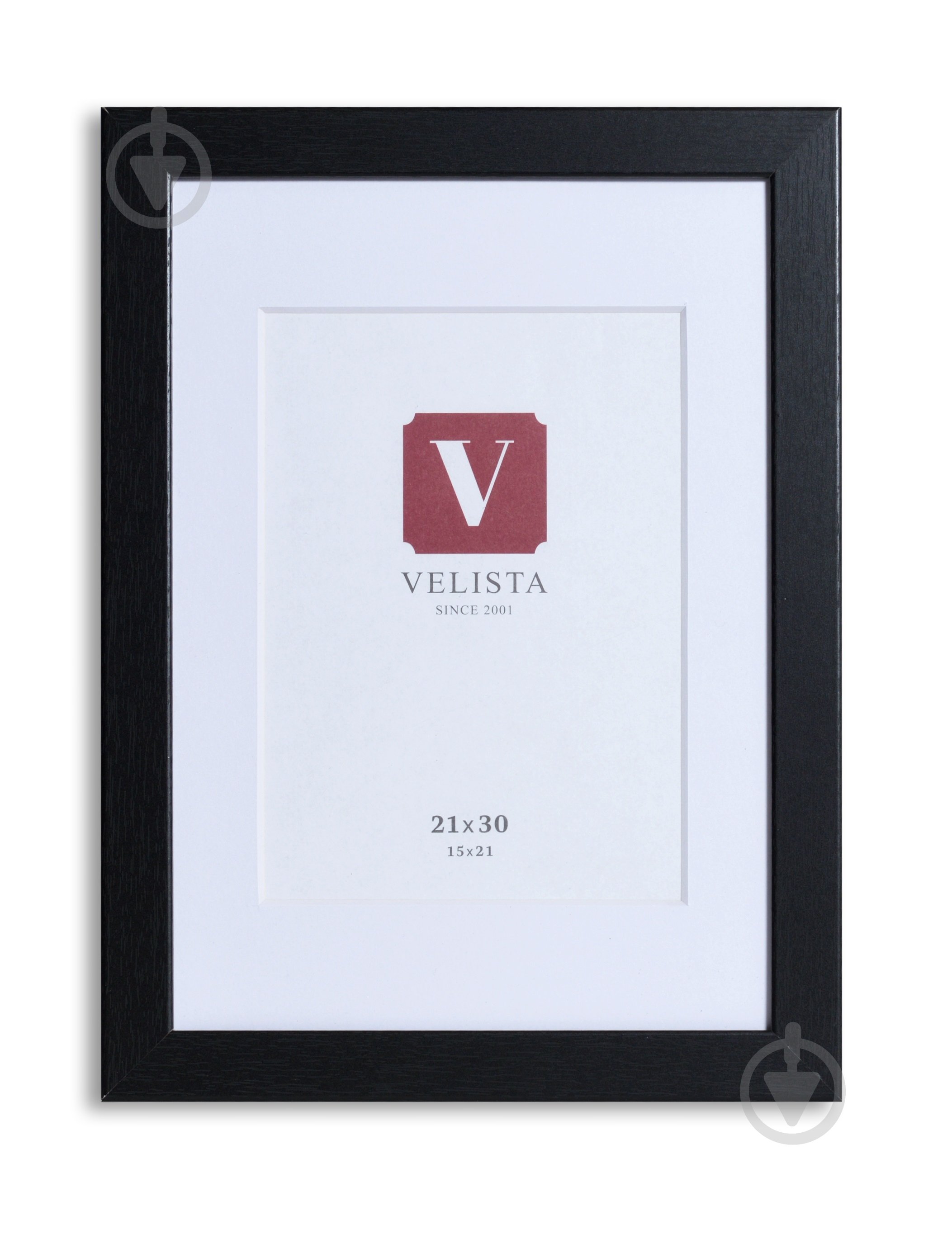 Фоторамка з паспарту Velista 24W-86888-8v 21х30/15x21 см чорний - фото 1