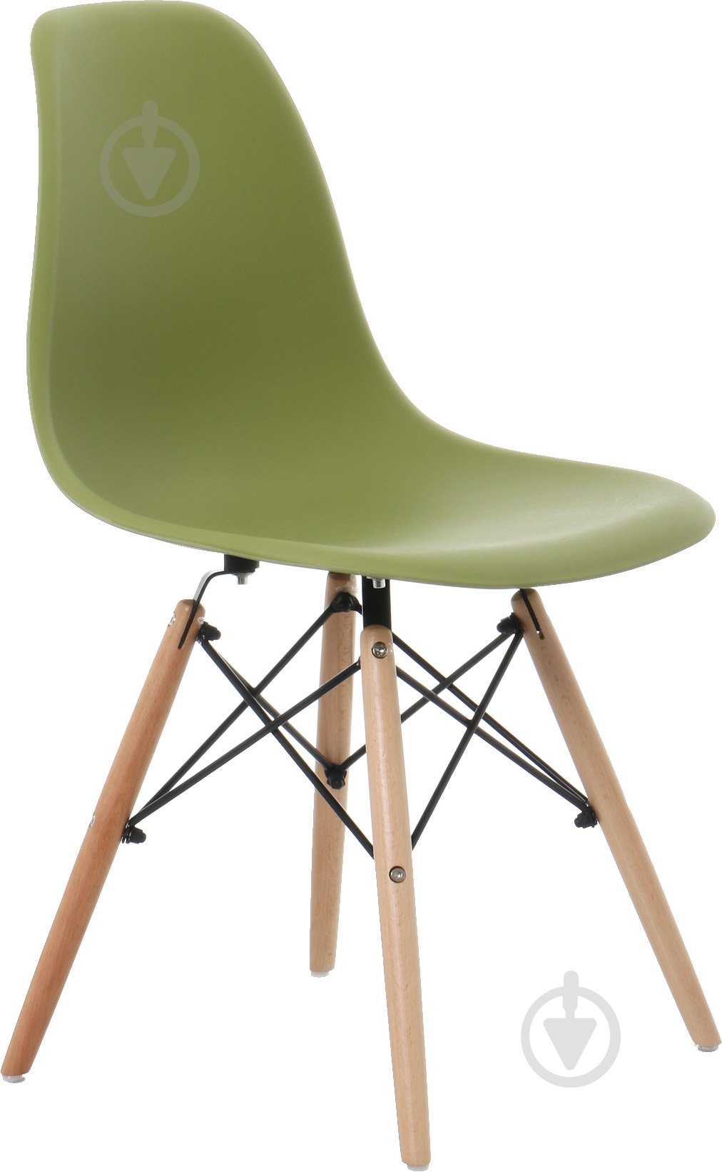 Стул обеденный Style 530x465x830 мм Green зеленый/бук - фото 1