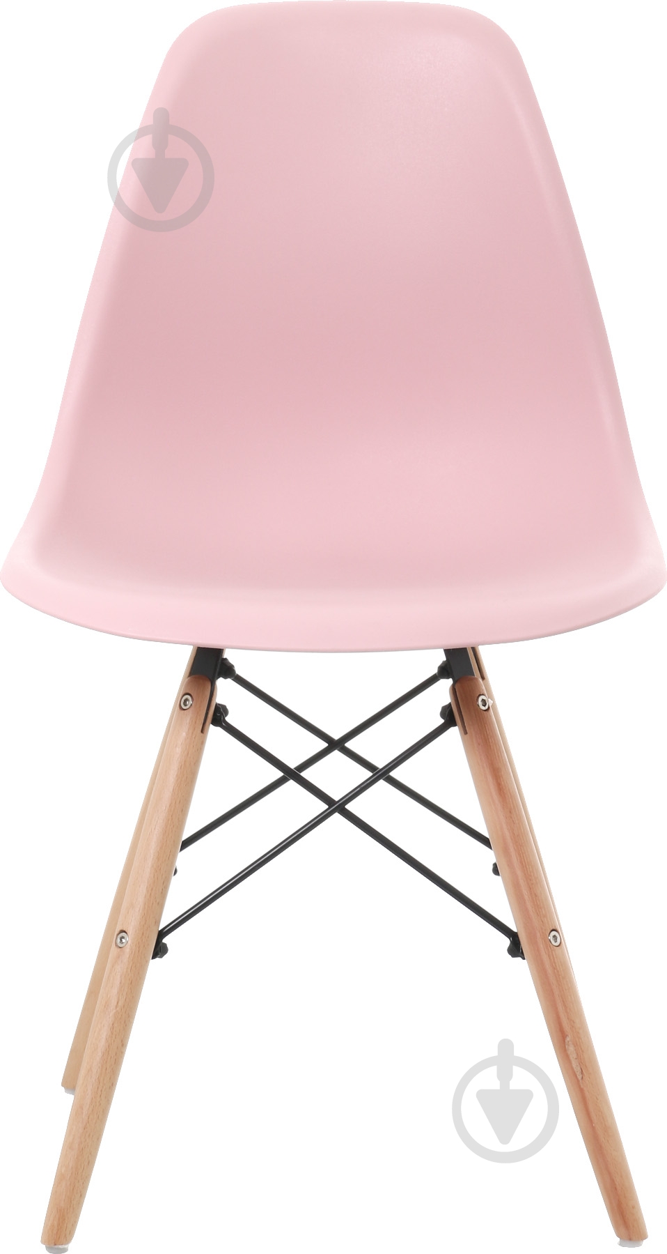 Стул обеденный Style 530x465x830 мм Pink розовый/бук - фото 2