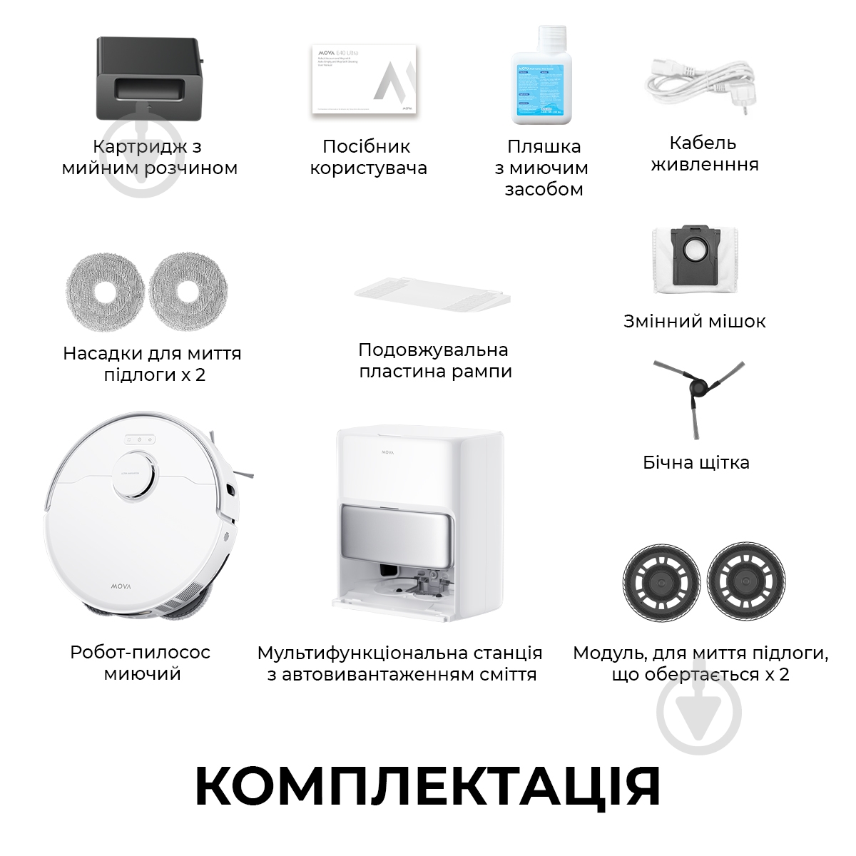 Робот-пылесос MOVA P50 Pro Ultra RLP53HE white - фото 15