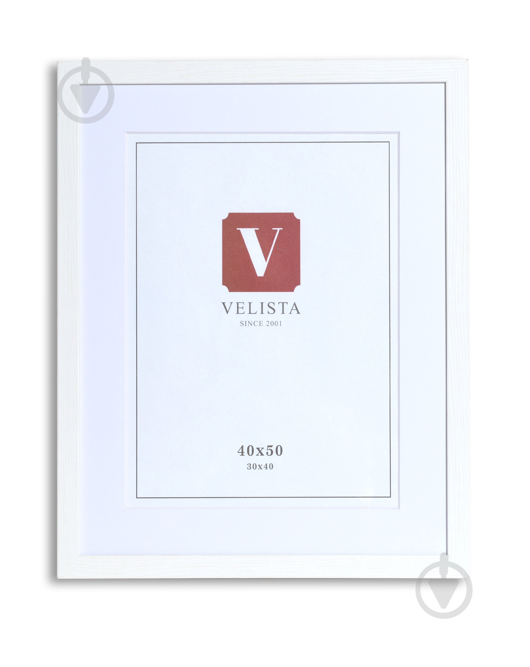 Фоторамка з паспарту Velista 24W-6003v 40х50/30х40 см білий - фото 1