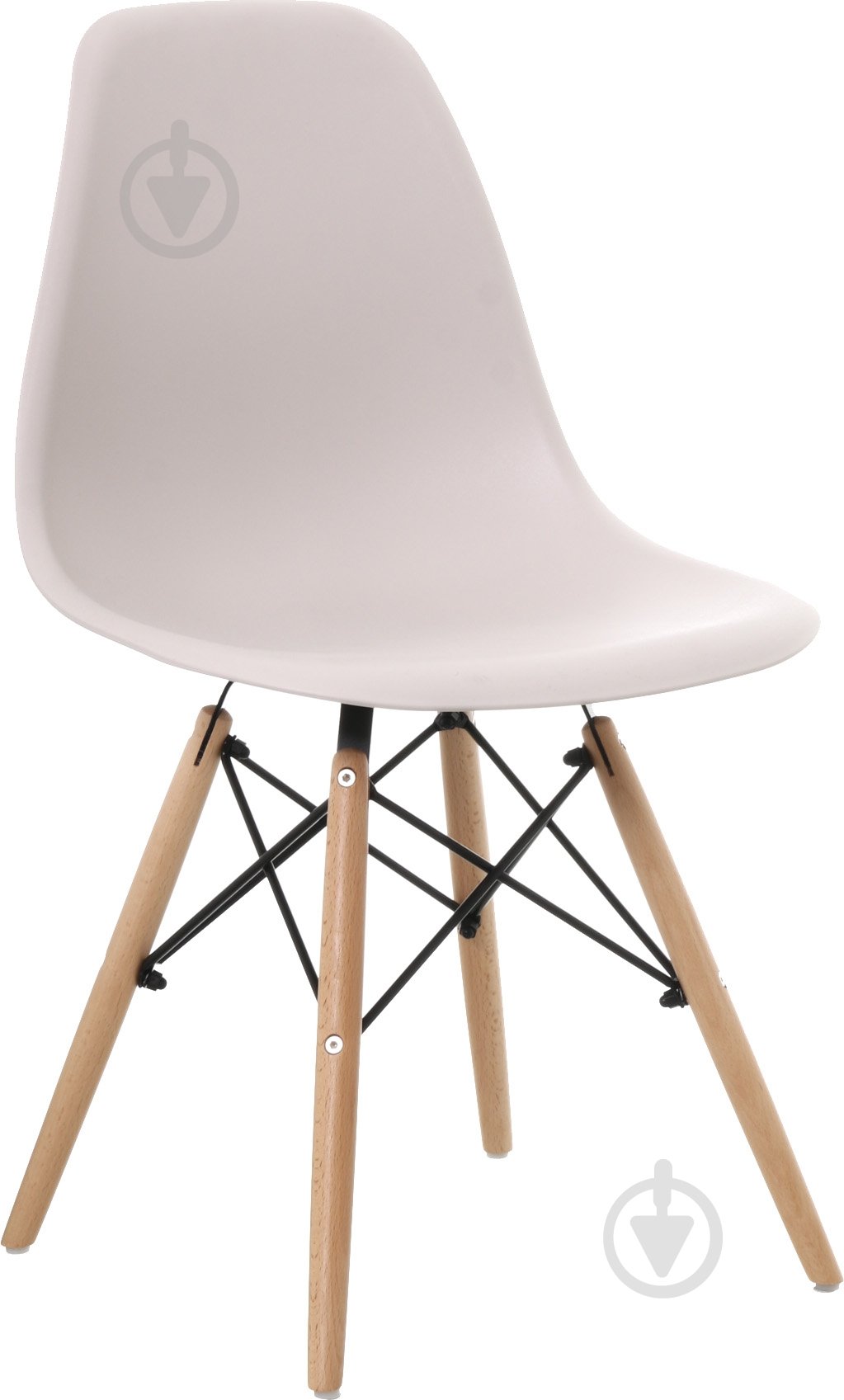 Стул обеденный Style 530x465x830 мм Beige бежевый/бук - фото 1