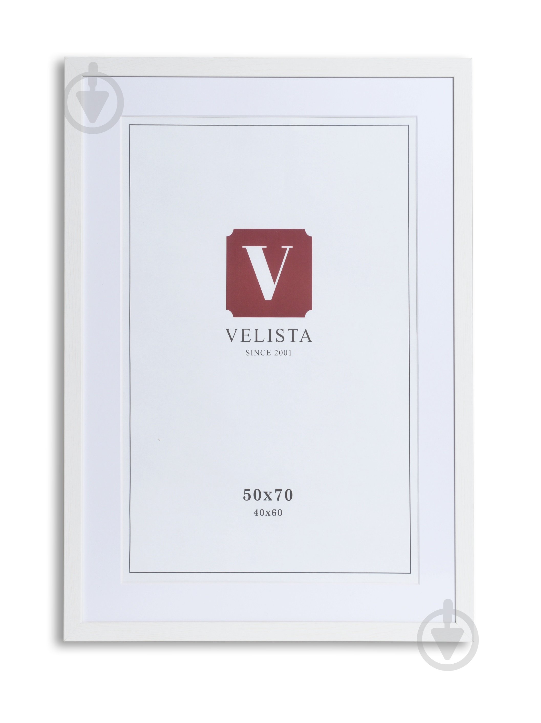 Фоторамка з паспарту Velista 24W-6003v 50х70/40x60 см білий - фото 1