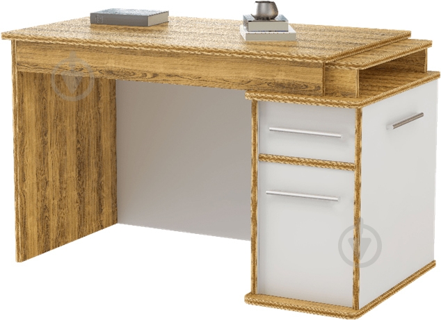 Стол письменный Aqua Rodos Youngster-Untab дуб небраска/платиновый белый - фото 1 Стол письменный Aqua Rodos Youngster-Untab дуб небраска/платиновый белый - фото 1