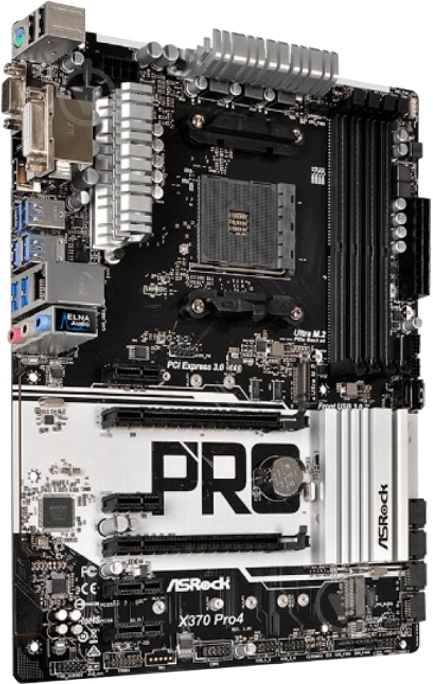 Материнская плата ASRock X370 PRO4 (Socket AM4, AMD X370, ATX) - фото 2 Материнская плата ASRock X370 PRO4 (Socket AM4, AMD X370, ATX) - фото 2
