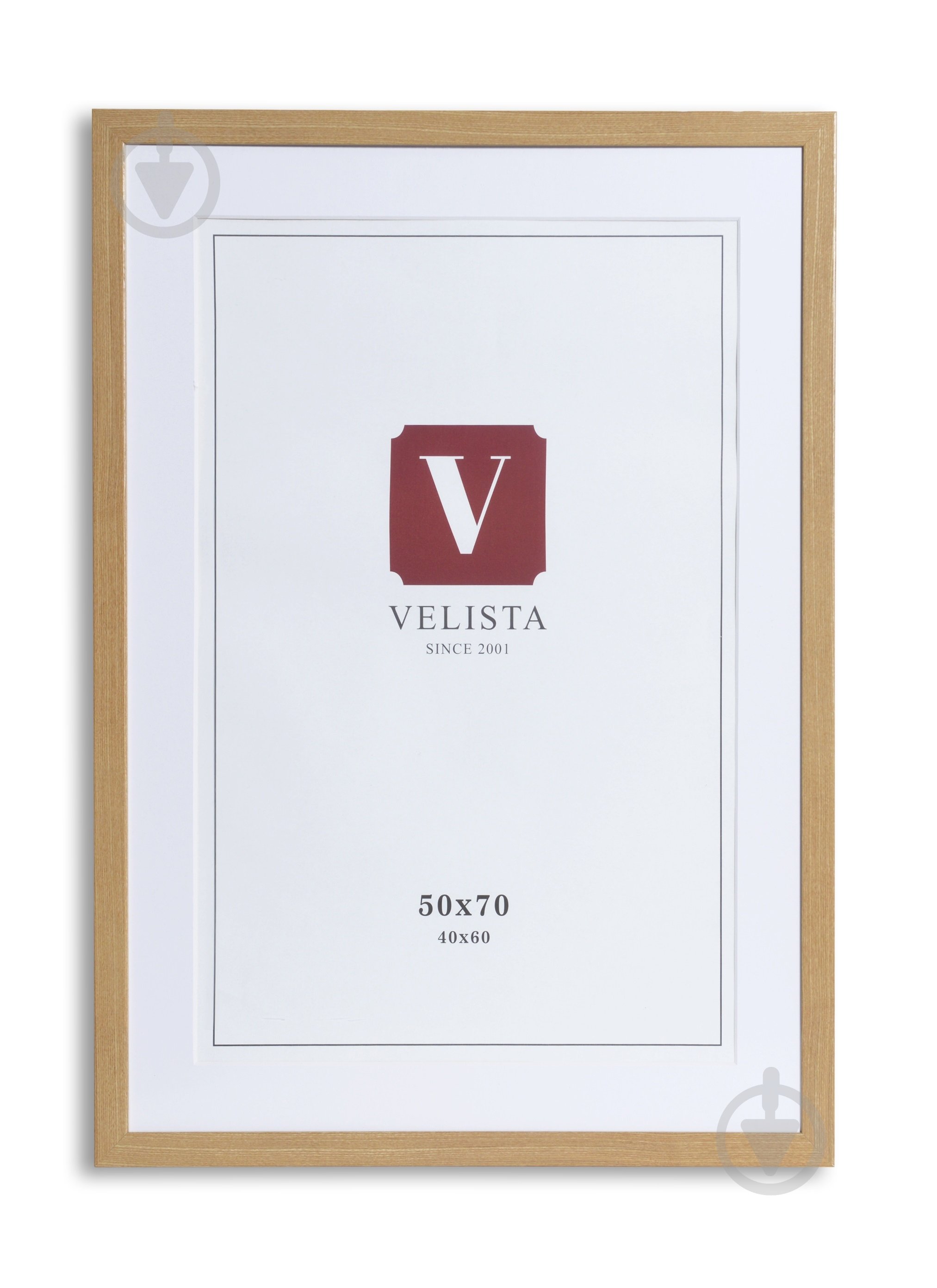 Фоторамка з паспарту Velista 24W-3206-11v 50х70/40x60 см світле дерево - фото 1