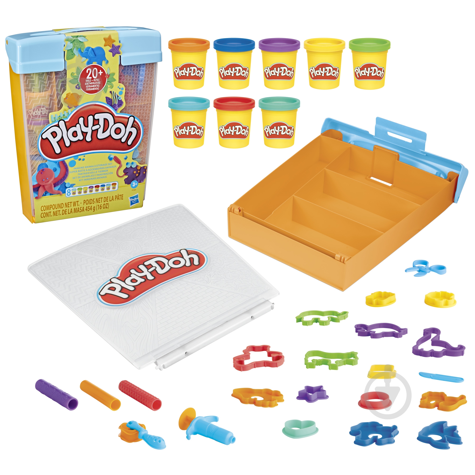 Набір для творчості Play-Doh з масою для ліплення Тварини F7381 - фото 1