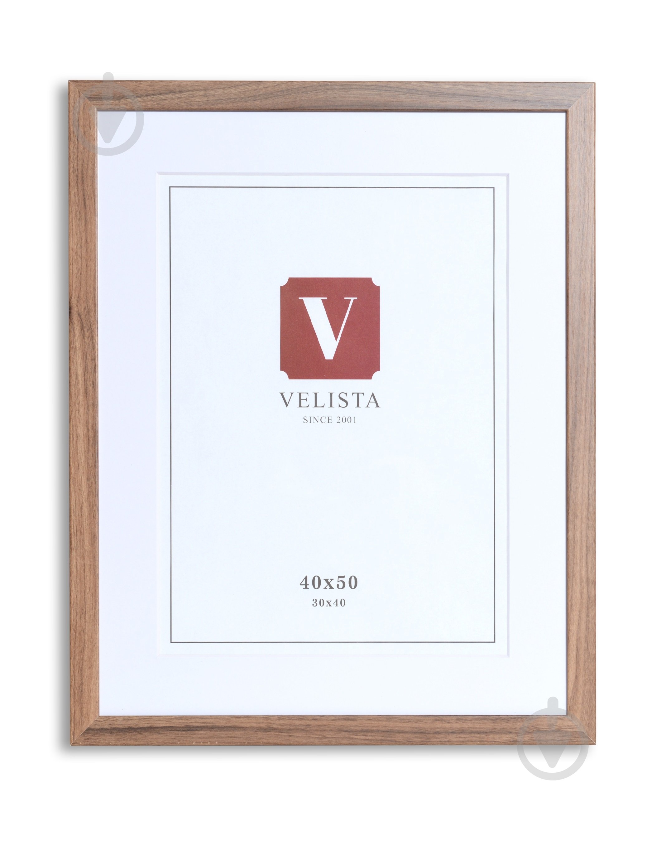 Фоторамка з паспарту Velista 24W-6012-3v 40х50/30х40 см горіх - фото 1