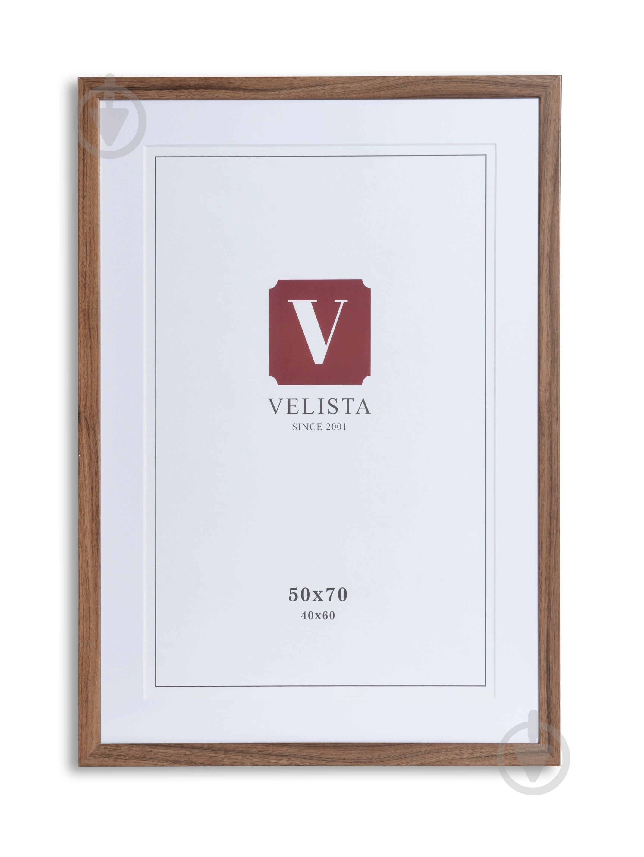 Фоторамка з паспарту Velista 24W-6012-3v 50х70/40x60 см горіх - фото 1