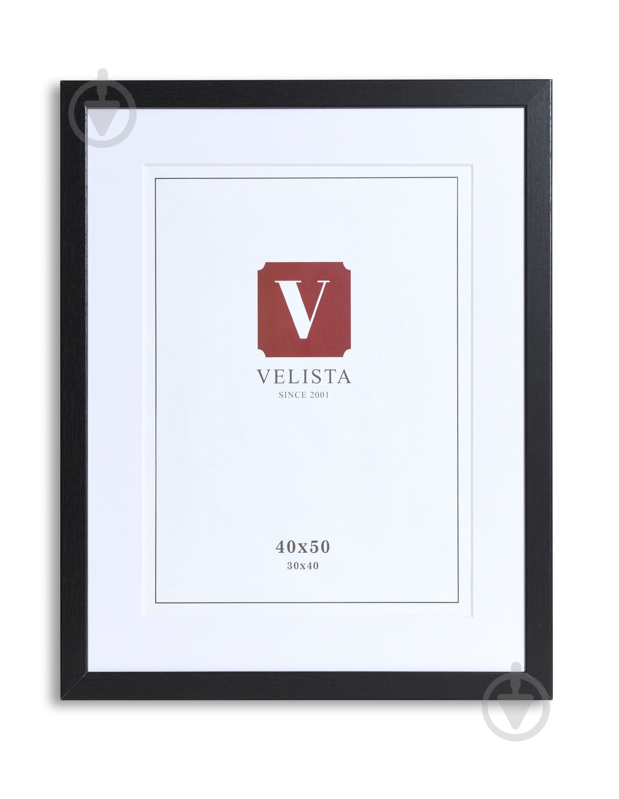 Фоторамка з паспарту Velista 24W-86888-8v 40х50/30х40 см чорний - фото 1
