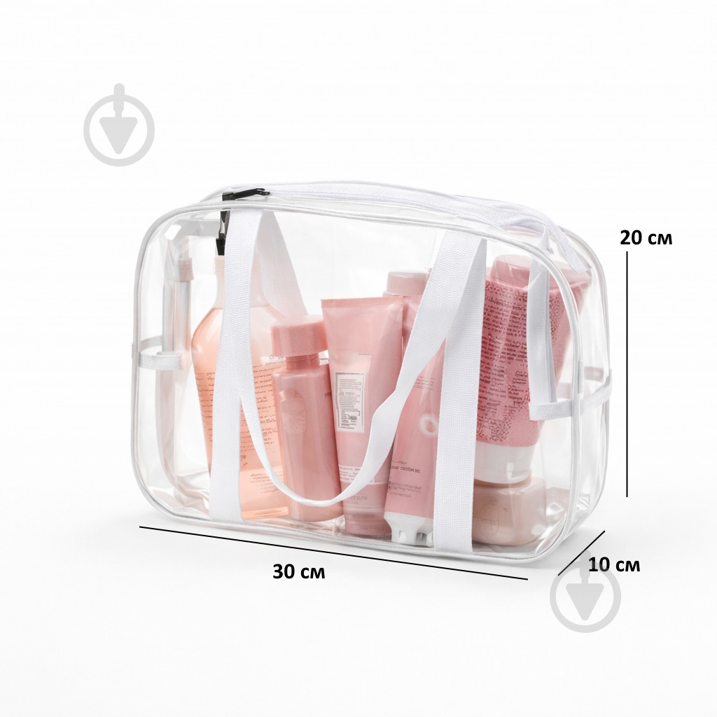 Косметичка Organize Washbag прозора р.М - фото 2