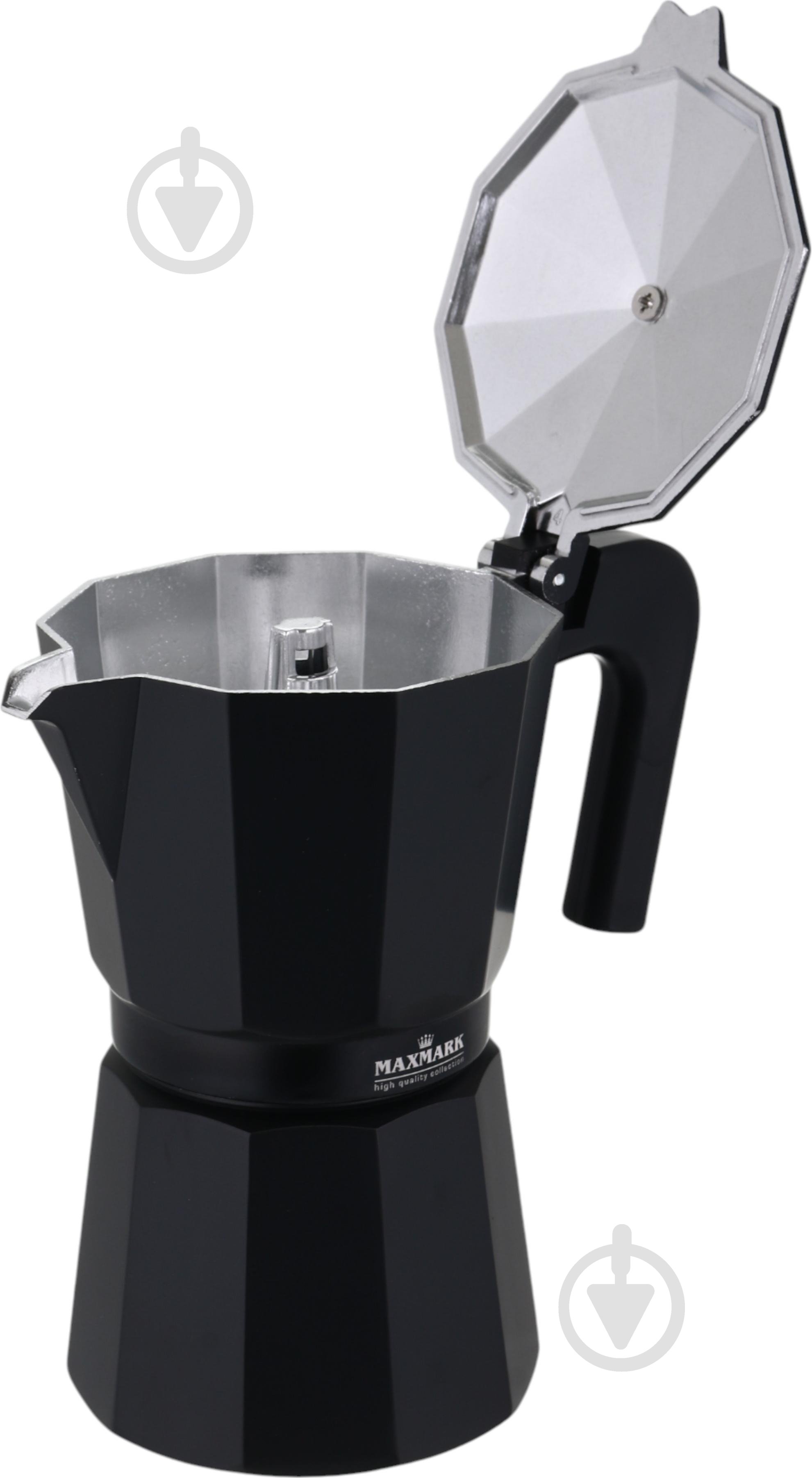 Кофеварка гейзерная Maxmark 300 мл MK-106BLK - фото 3