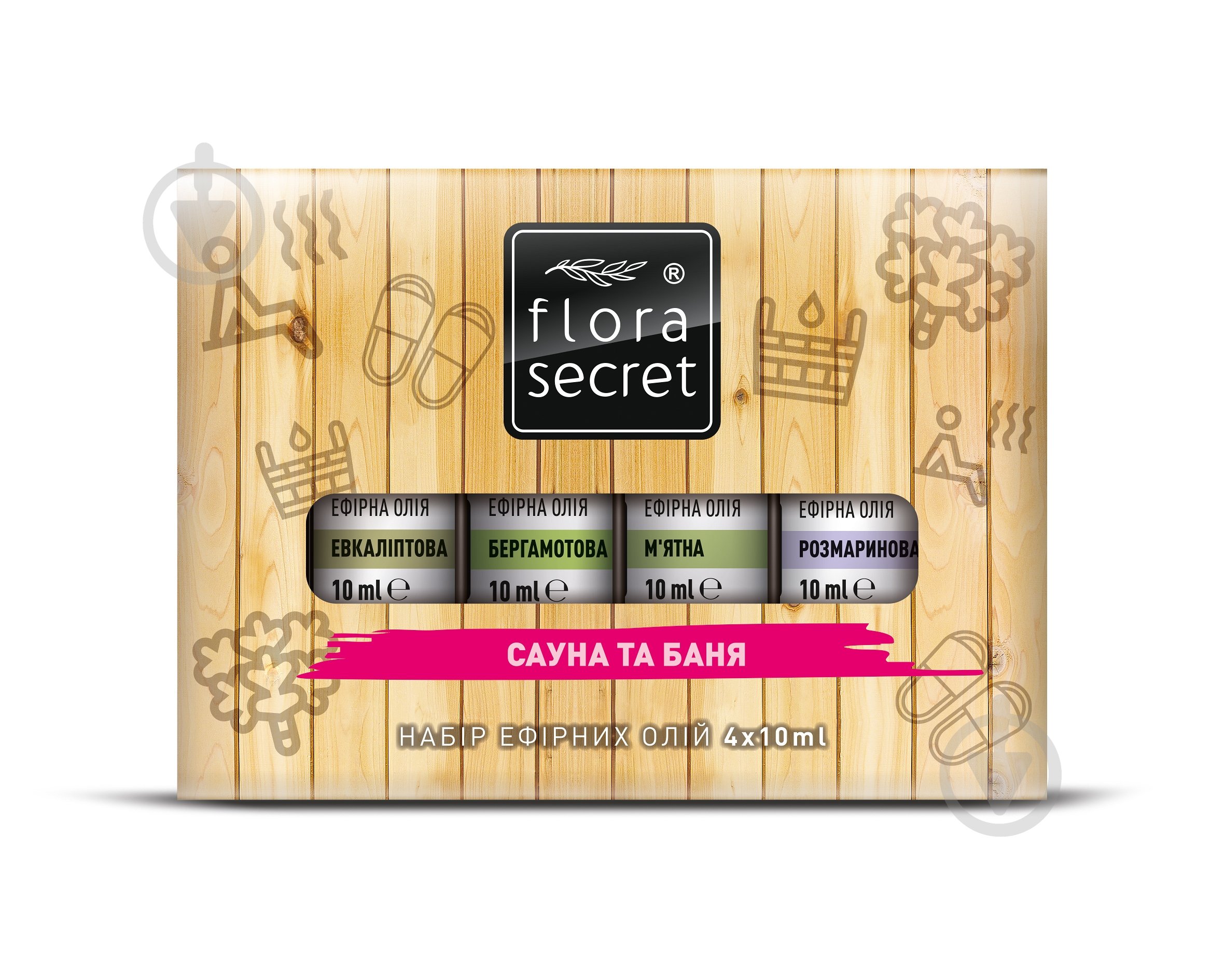Набір ефірних олій Flora Secret для бани и сауны 40 мл - фото 1