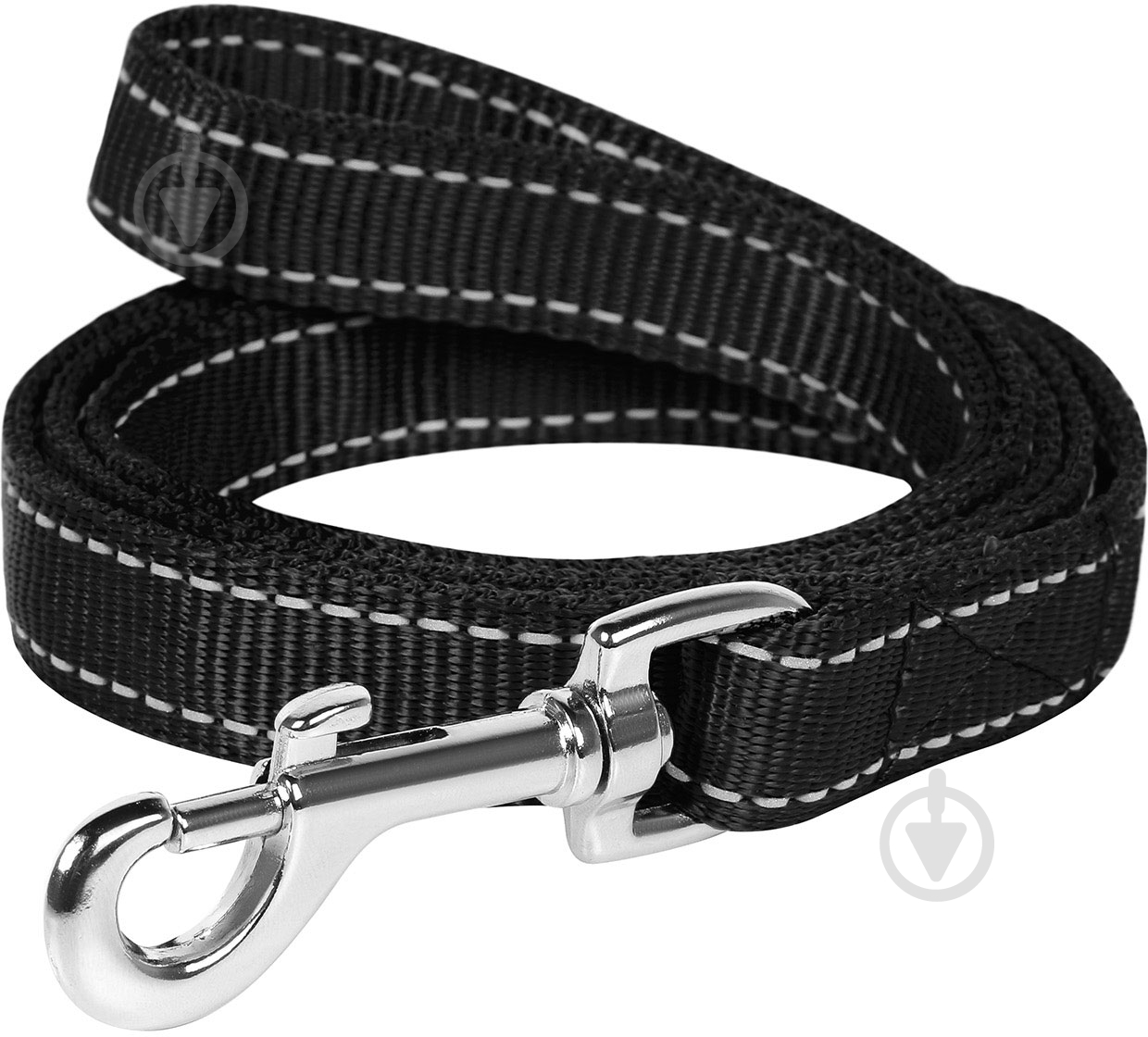 Поводок Dog Extreme из нейлона двойной 1,4х200 см черный - фото 1 Поводок Dog Extreme из нейлона двойной 1,4х200 см черный - фото 1