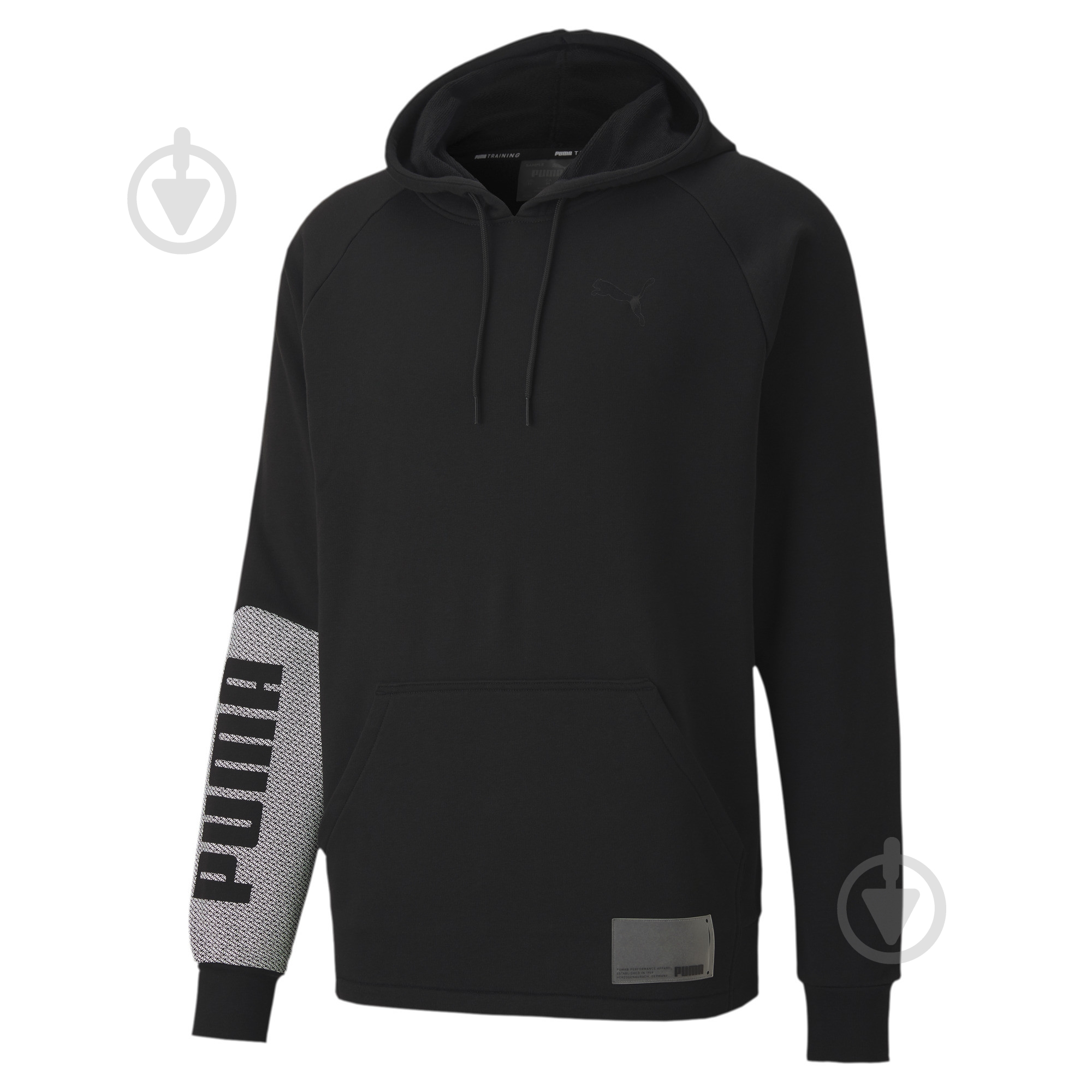 Джемпер Puma Train Graphic Knit Hoodie 51942701 р. XL черныйбелый - фото 1 Джемпер Puma Train Graphic Knit Hoodie 51942701 р. XL черныйбелый - фото 1