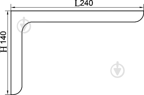 Кронштейн для полок DC К-08 монтажный металлический с пластиковой накладкой L240 мм коричневый упаковка 2 шт - фото 5