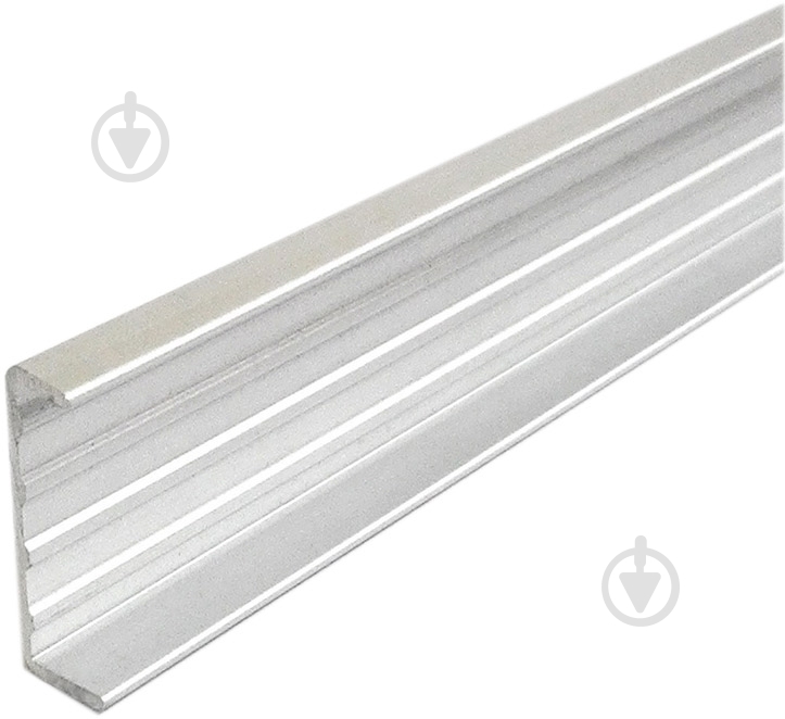 Профиль алюминиевый С-образный 18x8 мм серебро - фото 1