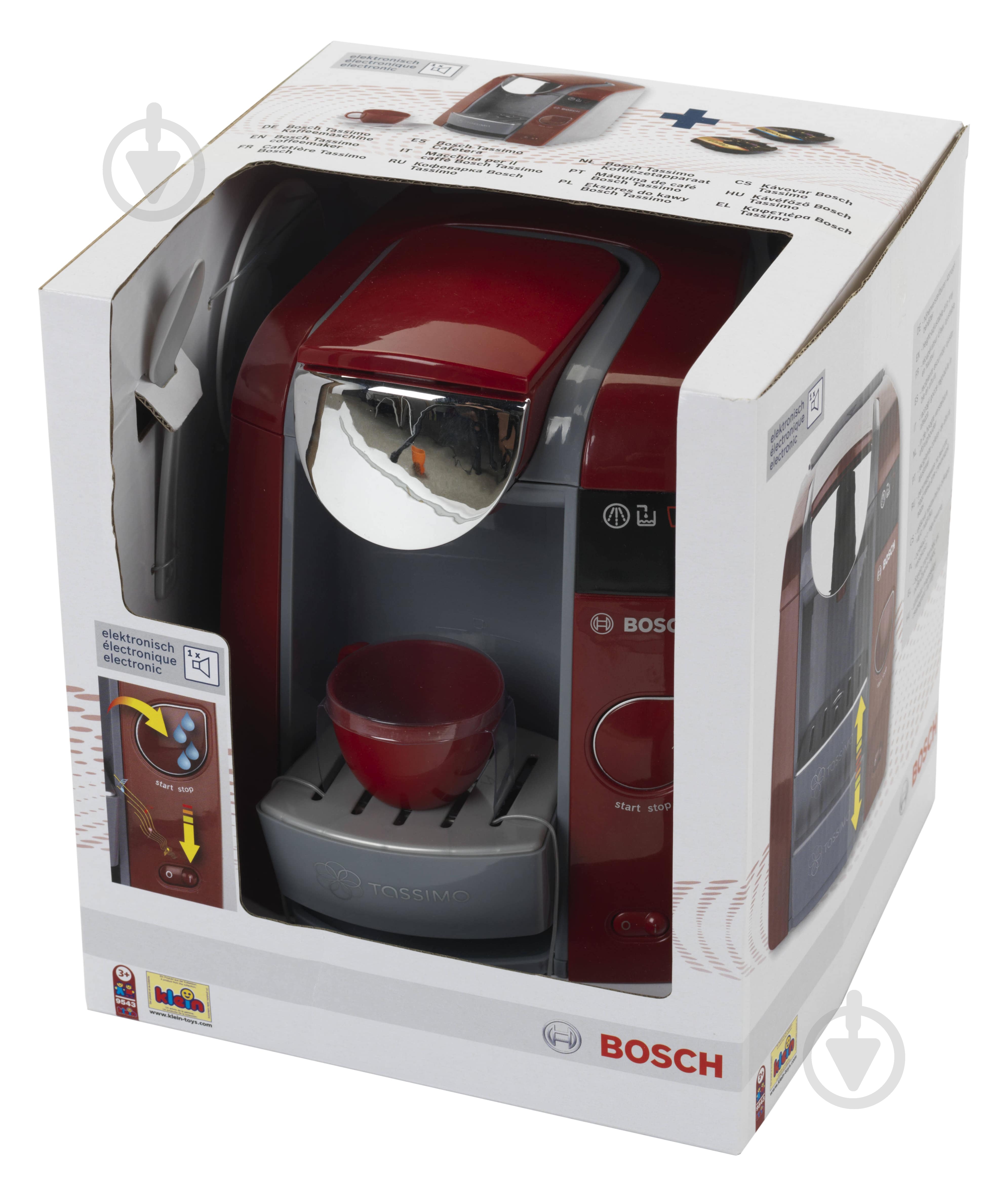 Игрушечный набор Klein Кофеварка Tassimo Bosch 9543 - фото 2 Игрушечный набор Klein Кофеварка Tassimo Bosch 9543 - фото 2