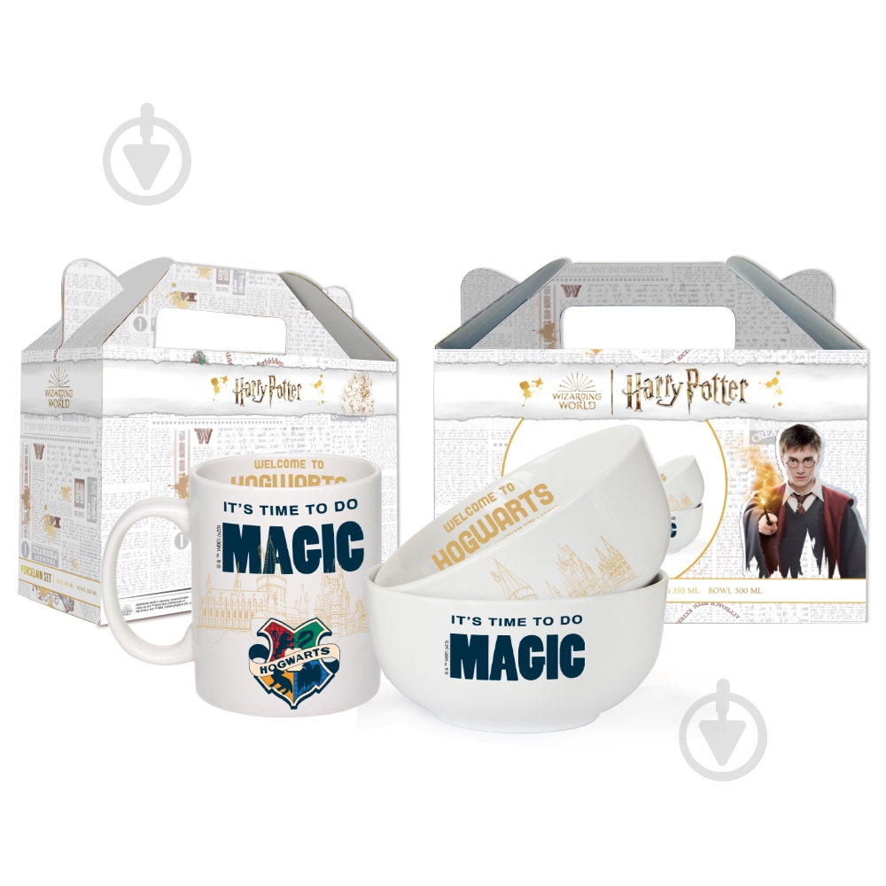 Набор посуды Galleryglass чашка и салатник Harry Potter. It's time to do magic 350 мл - фото 1 Набор посуды Galleryglass чашка и салатник Harry Potter. It's time to do magic 350 мл - фото 1