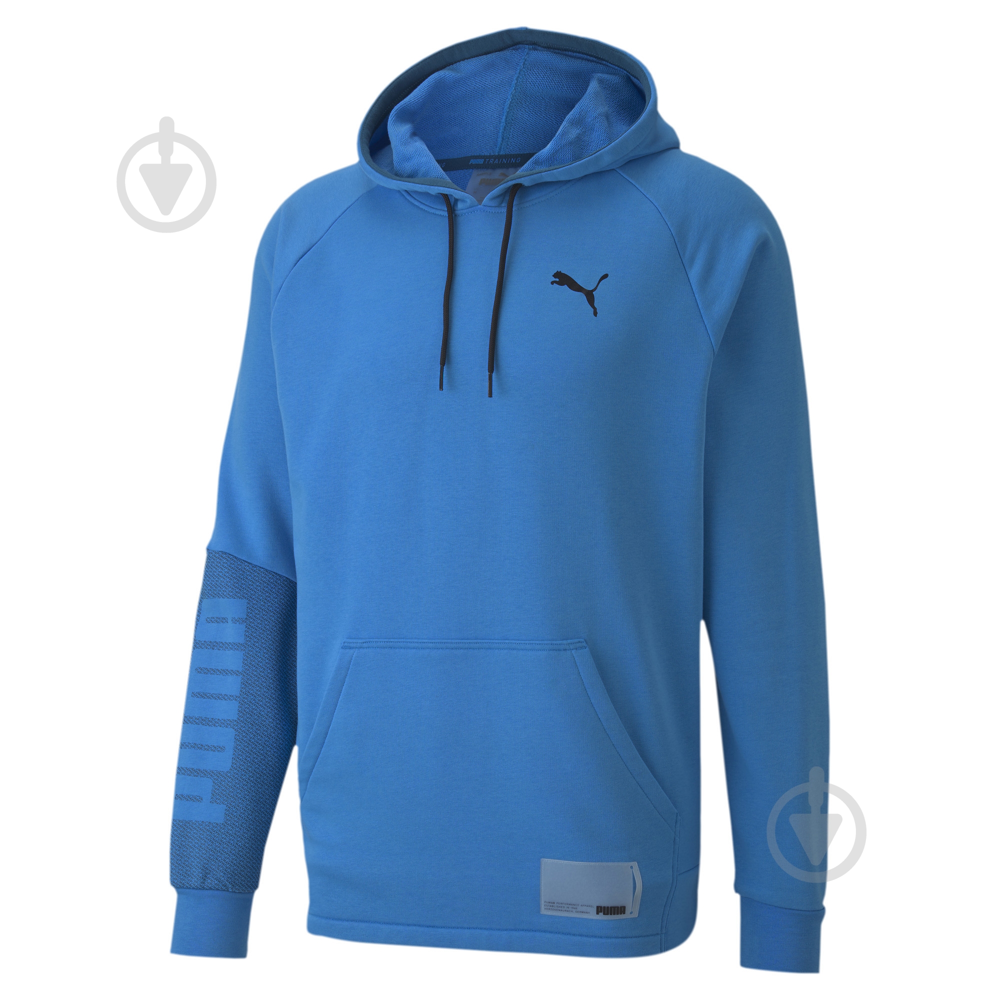 Джемпер Puma Train Graphic Knit Hoodie 51942703 р. 2XL голубой - фото 2 Джемпер Puma Train Graphic Knit Hoodie 51942703 р. 2XL голубой - фото 2
