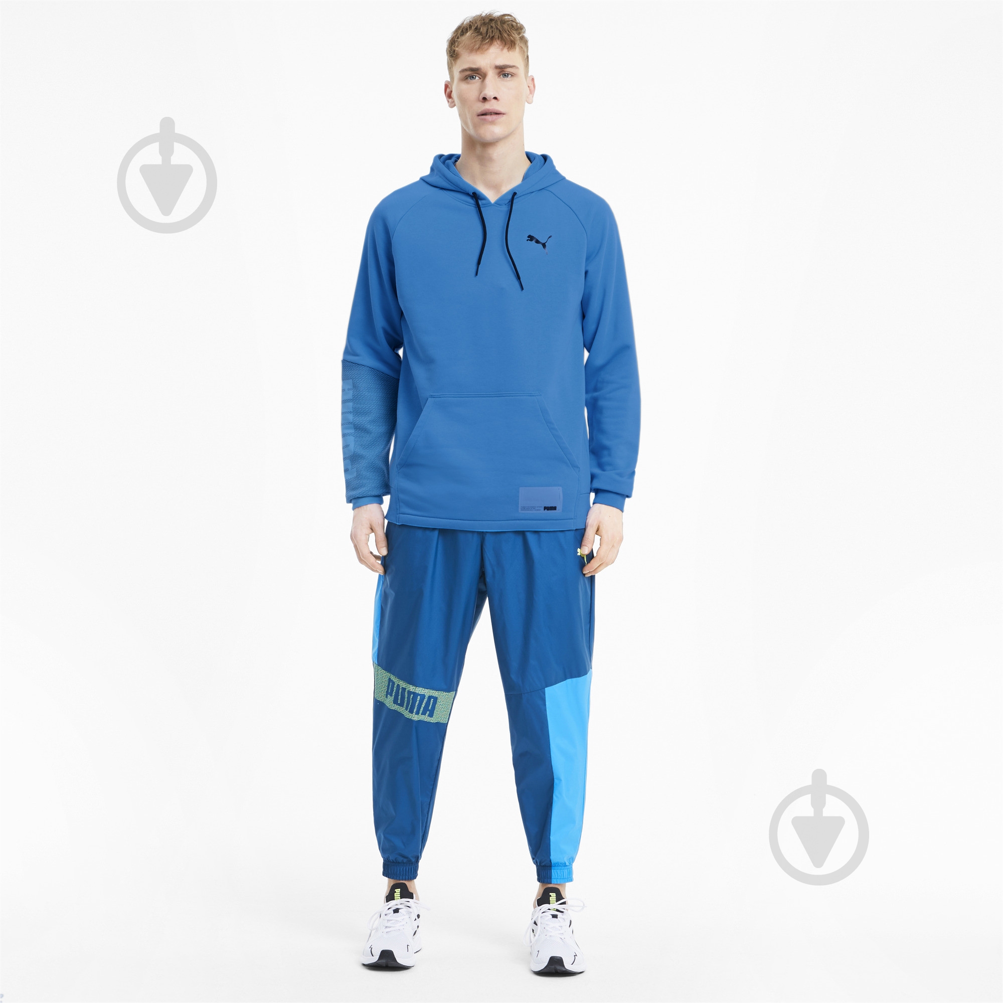 Джемпер Puma Train Graphic Knit Hoodie 51942703 р. 2XL голубой - фото 5 Джемпер Puma Train Graphic Knit Hoodie 51942703 р. 2XL голубой - фото 5