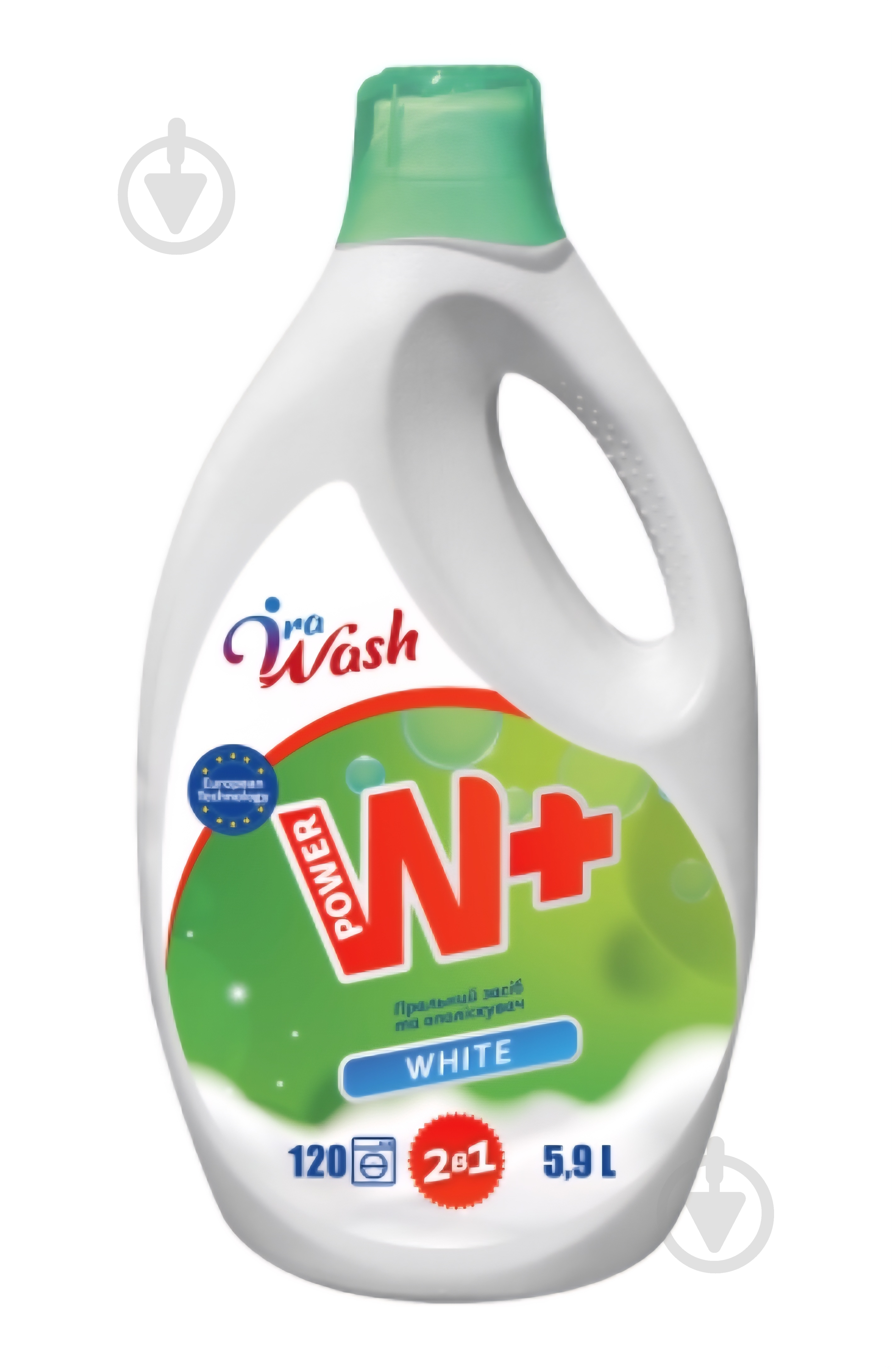 Гель для стирки для машинной и ручной стирки Ira Wash W+ White 5,9 л 1 шт. - фото 1 Гель для стирки для машинной и ручной стирки Ira Wash W+ White 5,9 л 1 шт. - фото 1