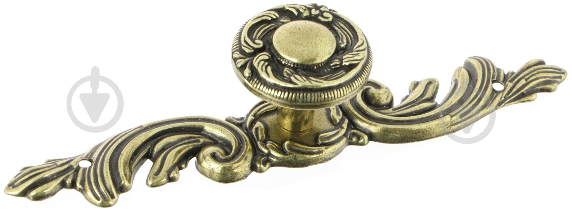 Меблева ручка накладна DC K-110 G4 96 мм стара бронза - фото 1