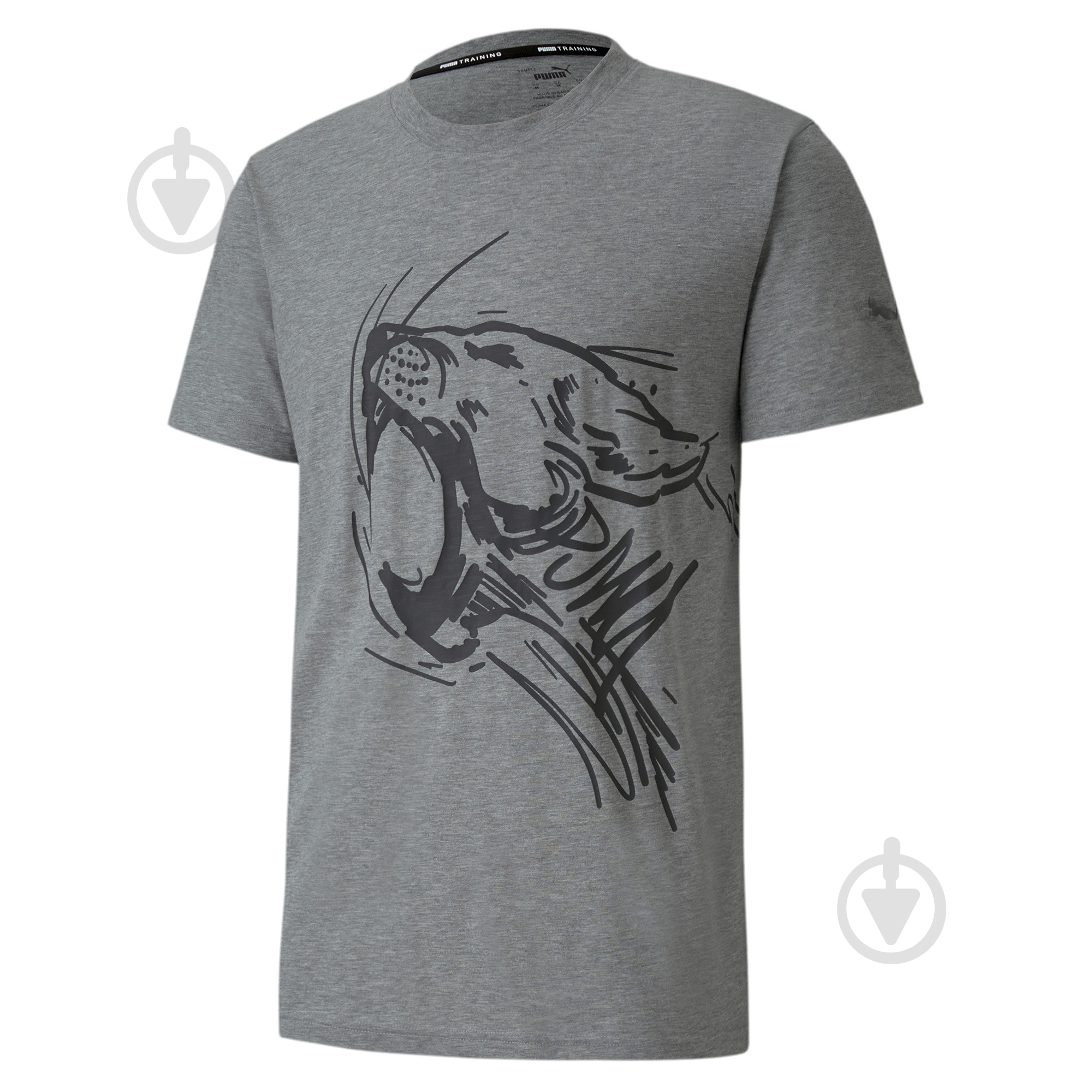Футболка Puma Performance Graphic SS Tee 51944902 S серый - фото 2