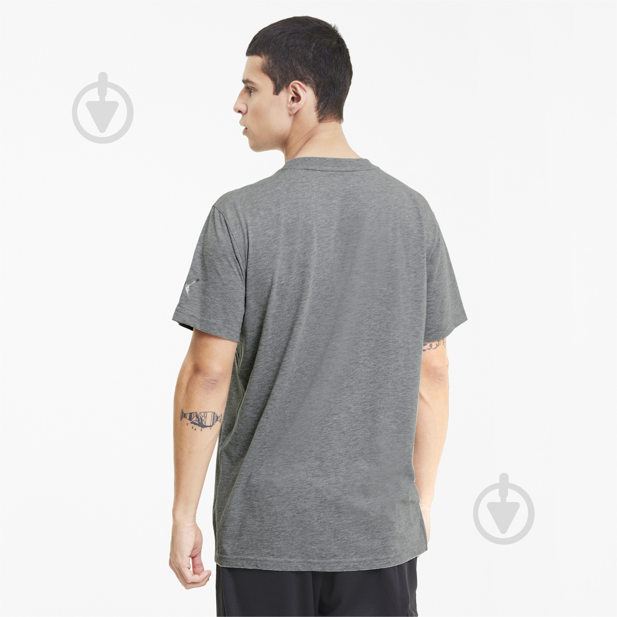 Футболка Puma Performance Graphic SS Tee 51944902 S серый - фото 3