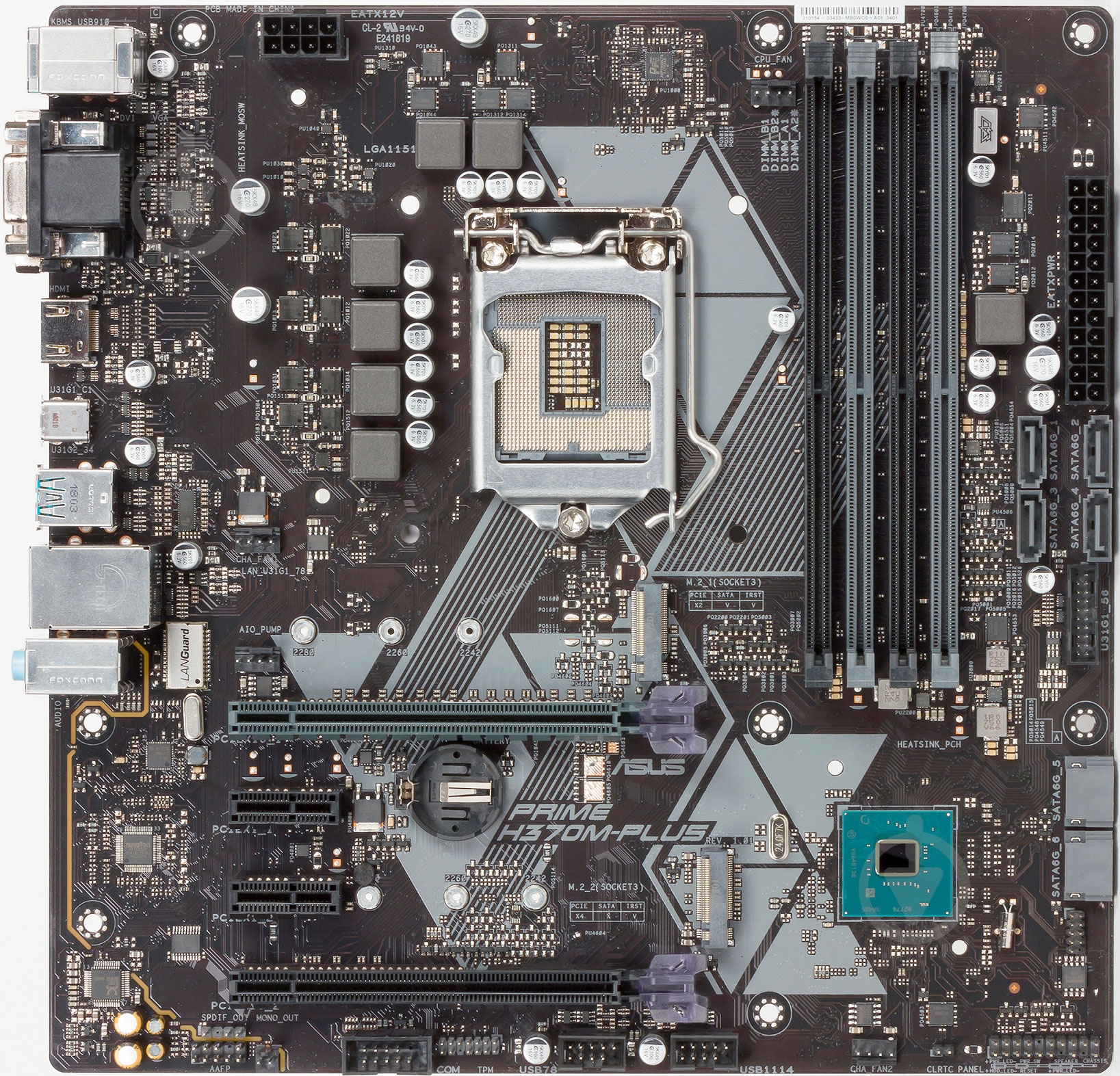 Материнская плата Asus PRIME H370M-PLUS (Socket 1151, Intel H370, mirco ATX) - фото 2 Материнская плата Asus PRIME H370M-PLUS (Socket 1151, Intel H370, mirco ATX) - фото 2