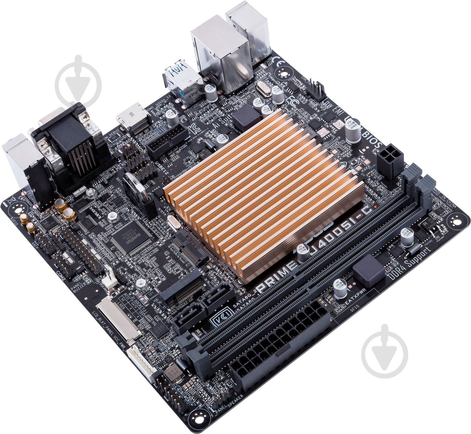 Материнская плата Asus PRIME J4005I-C (Integrated CPU, SoC, mini ITX) - фото 3 Материнская плата Asus PRIME J4005I-C (Integrated CPU, SoC, mini ITX) - фото 3