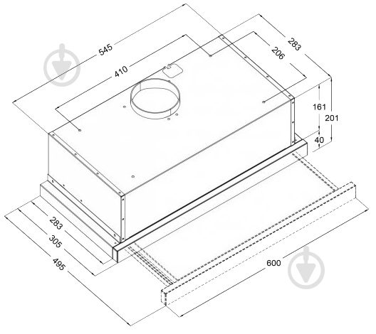 Вытяжка Borgio TLF (TR) 60 black glass - фото 7 Вытяжка Borgio TLF (TR) 60 black glass - фото 7