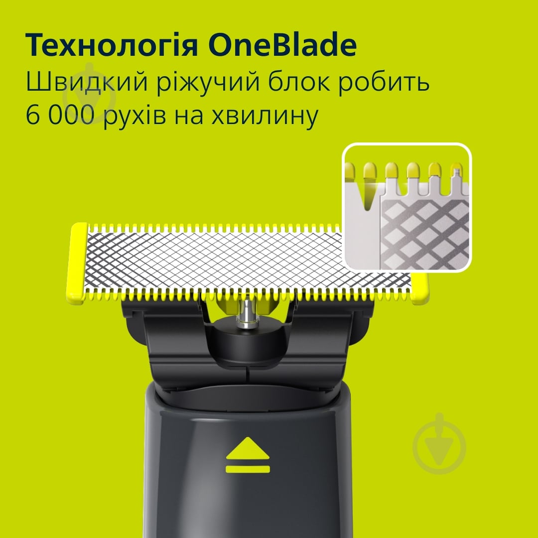 Электростанок Philips OneBlade QP1424/65 с чехлом - фото 4