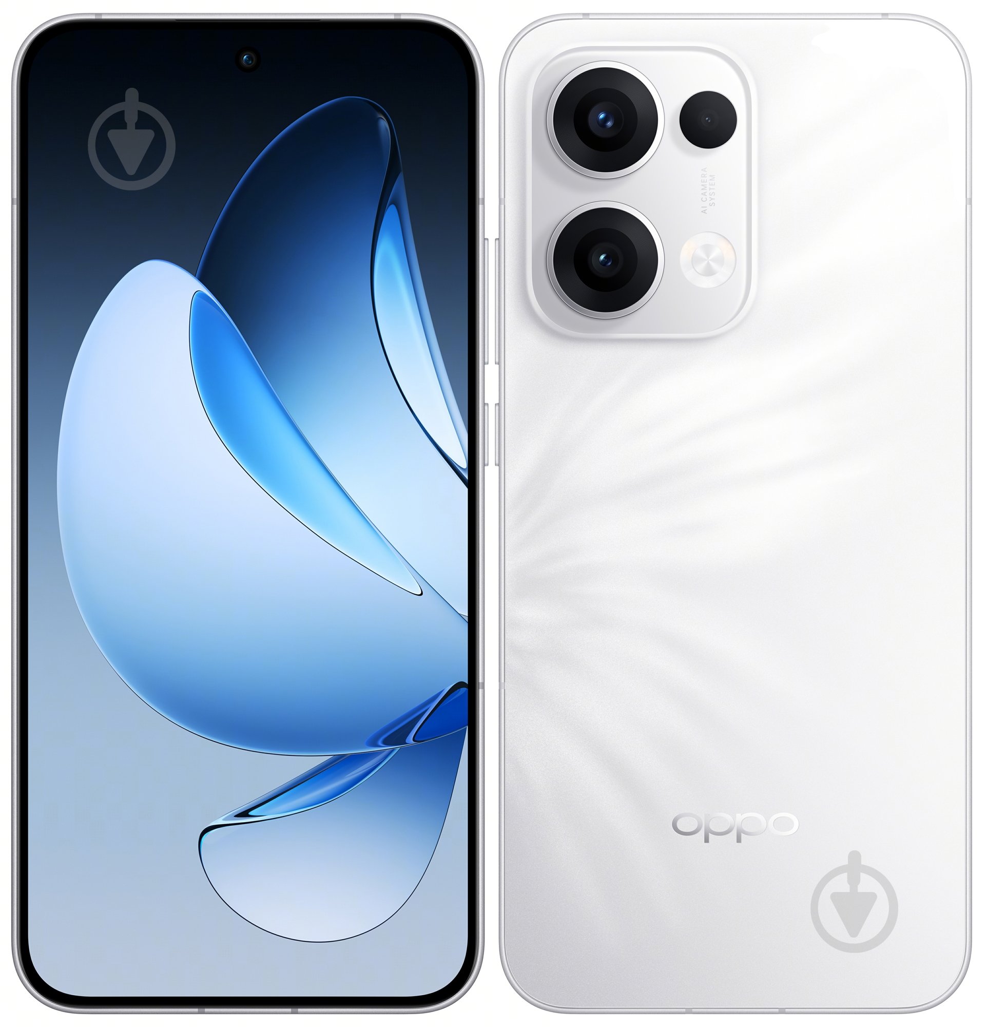 Смартфон OPPO Reno13 5G 12/256GB plume white (CPH2689) - фото 1