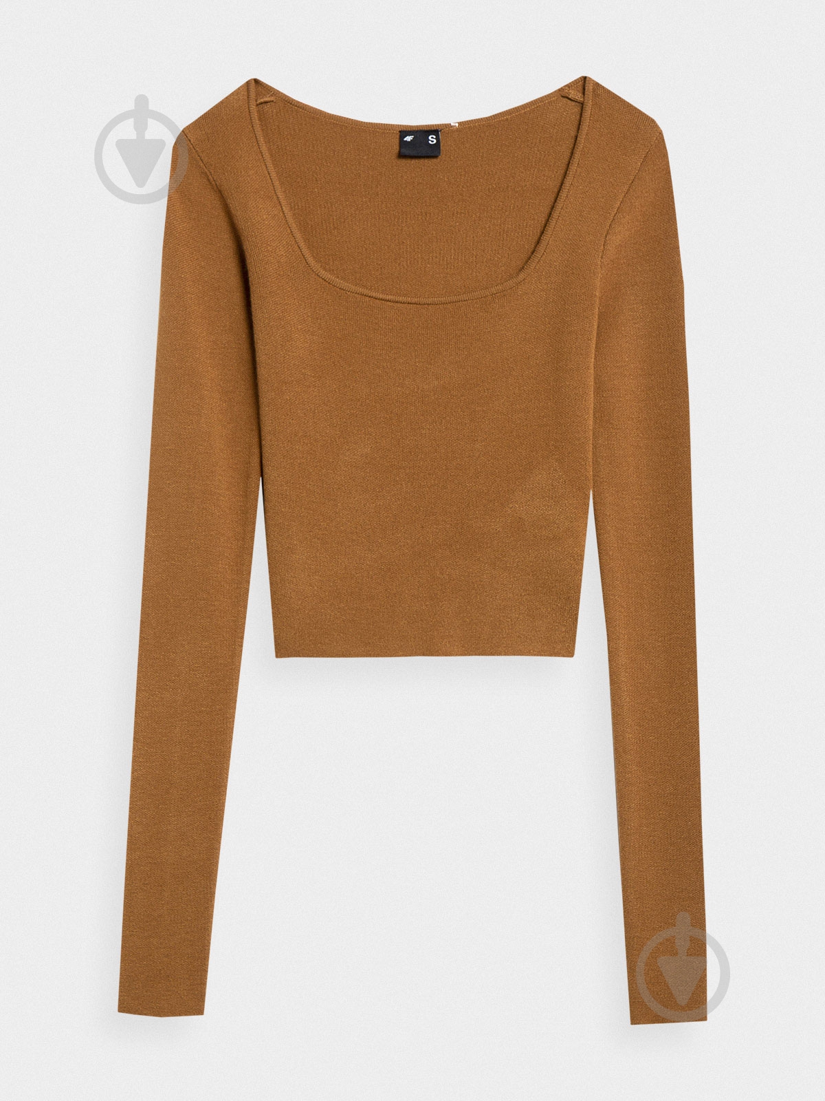 Джемпер 4F LONGSLEEVE F092 4FAW22TLONF092-81S р.S коричневый - фото 1