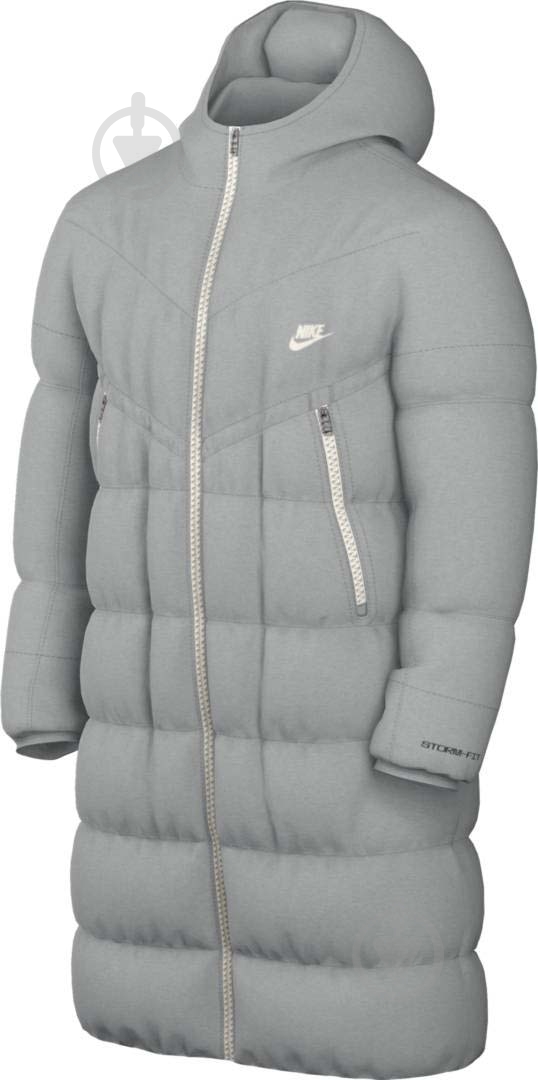 Куртка-парка чоловіча зимова Nike M NSW SF WINDRUNNER PARKA DD6788-077 р.2XL світло-сіра - фото 1