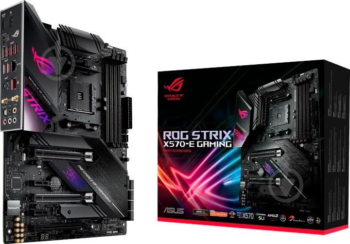 Материнская плата Asus ROG STRIX X570-E GAMING (Socket AM4, AMD X570, ATX) - фото 10 Материнская плата Asus ROG STRIX X570-E GAMING (Socket AM4, AMD X570, ATX) - фото 10
