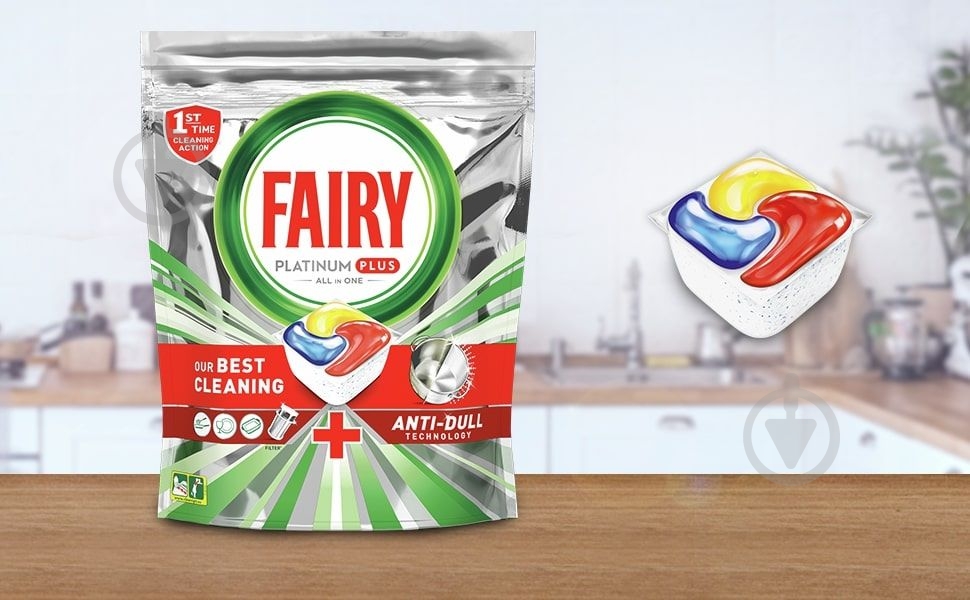 Таблетки для посудомийних машин Fairy Platinum Plus 40 шт. - фото 2
