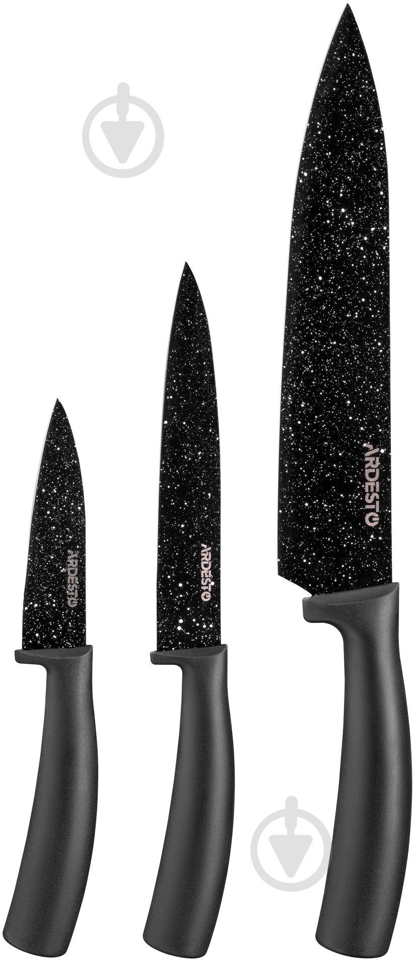 Набор ножей Ardesto Black Mars 3 предмета AR2103BB - фото 1