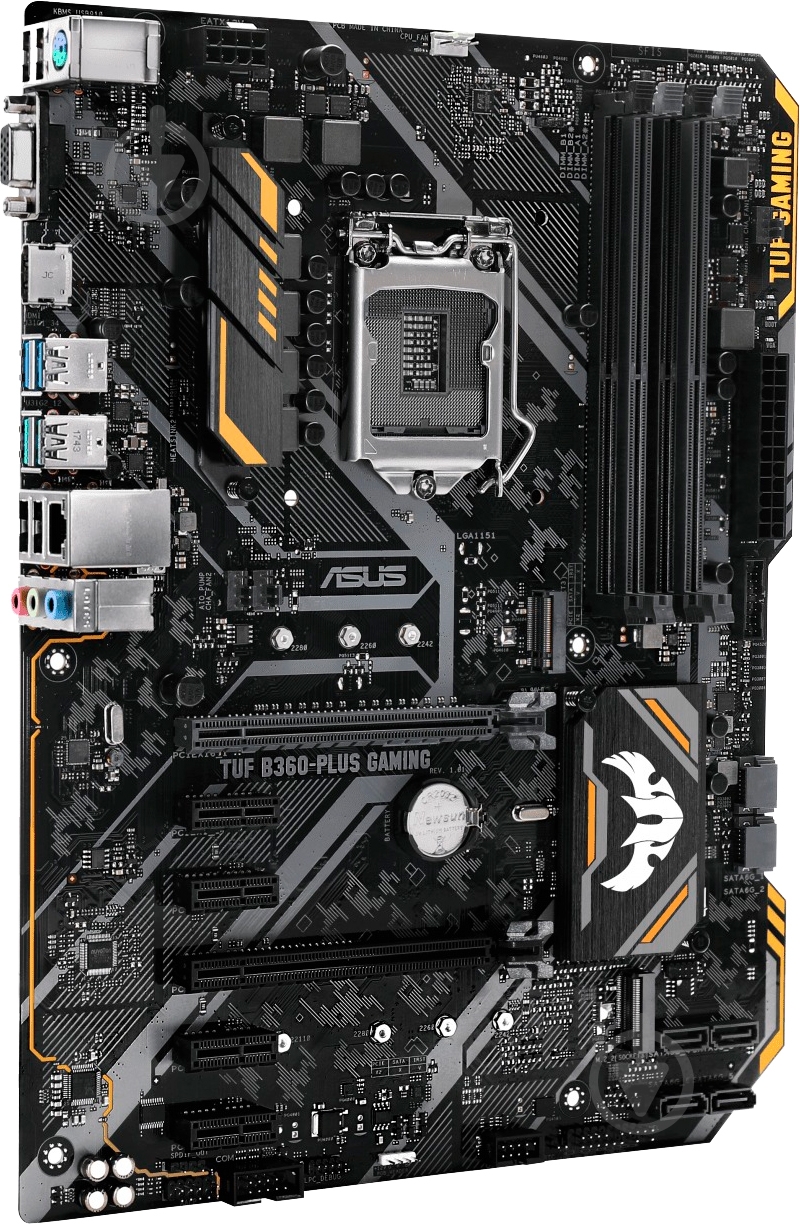 Материнская плата Asus TUF B360-PLUS GAMING (Socket 1151, Intel B360, ATX) - фото 2 Материнская плата Asus TUF B360-PLUS GAMING (Socket 1151, Intel B360, ATX) - фото 2