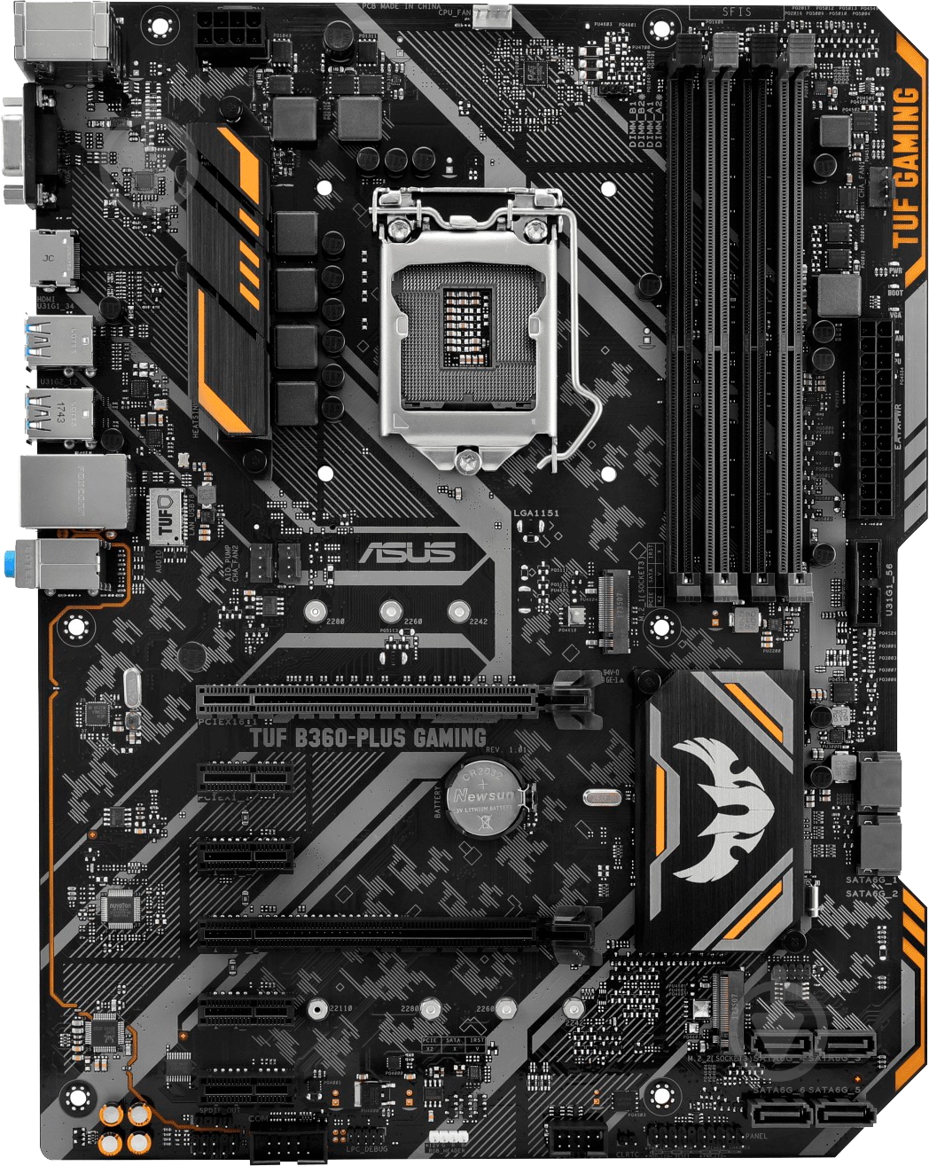 Материнская плата Asus TUF B360-PLUS GAMING (Socket 1151, Intel B360, ATX) - фото 1 Материнская плата Asus TUF B360-PLUS GAMING (Socket 1151, Intel B360, ATX) - фото 1