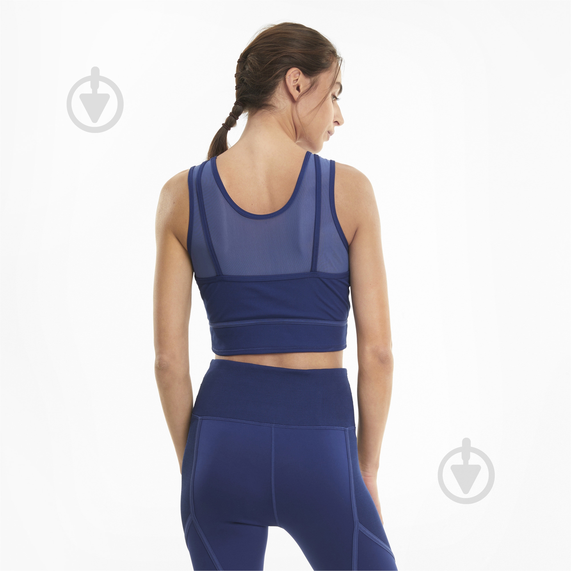 Бра Puma STUDIO LAYERED CROP TOP 52022312 р.XS синий - фото 4 Бра Puma STUDIO LAYERED CROP TOP 52022312 р.XS синий - фото 4