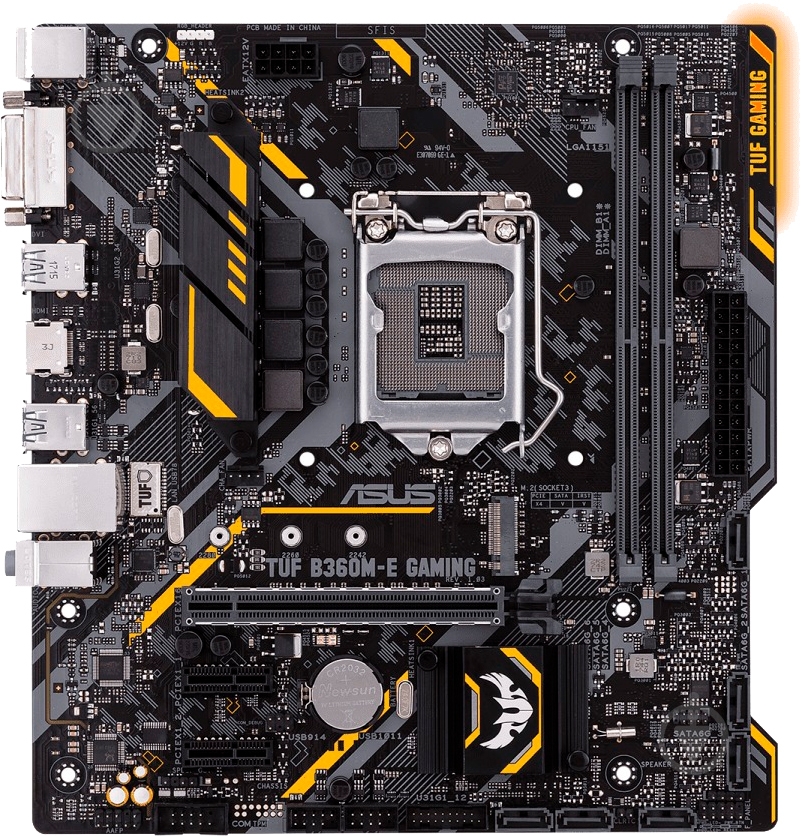 Материнская плата Asus TUF B360M-E GAMING (Socket 1151, Intel B360, mirco ATX) - фото 1