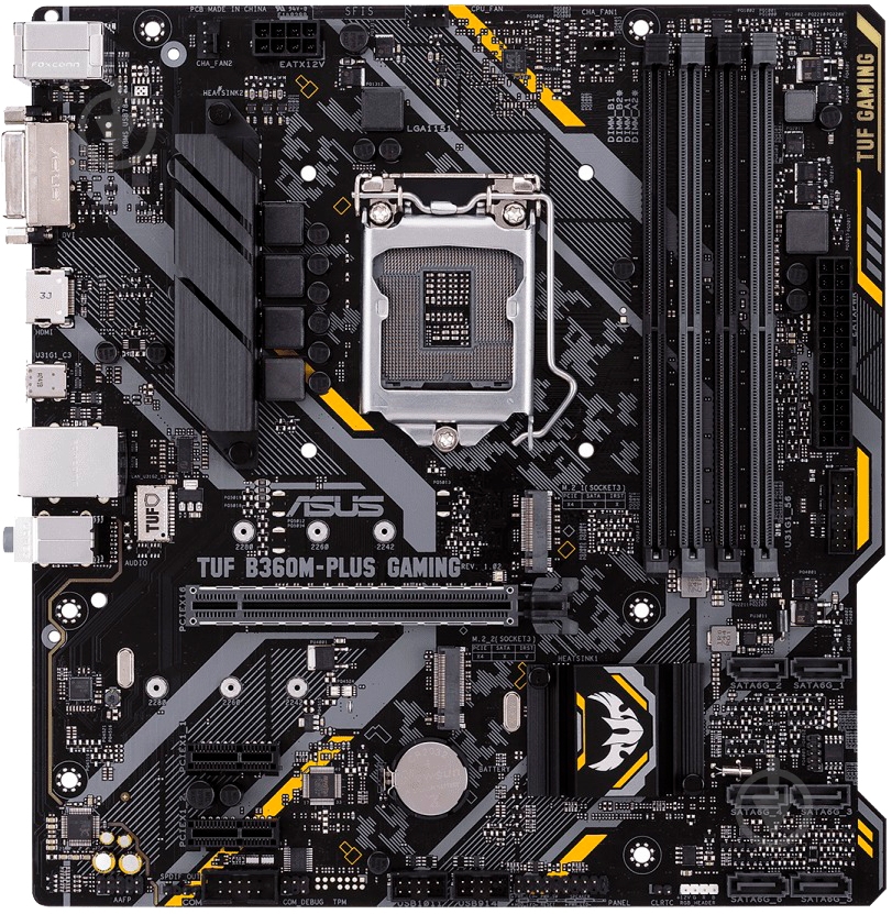Материнская плата Asus TUF B360M-PLUS GAMING (Socket 1151, Intel B360, mirco ATX) - фото 2