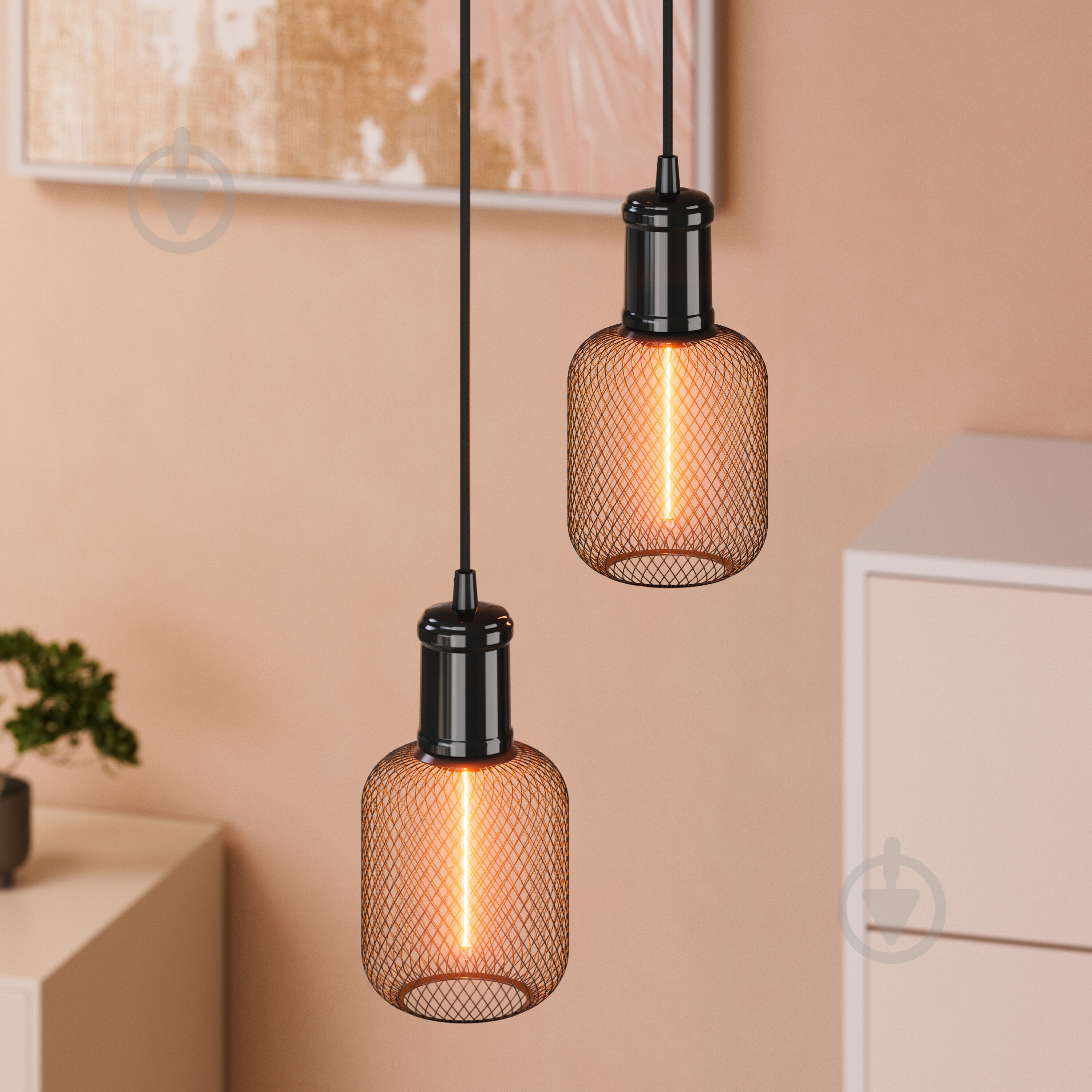 Лампа світлодіодна Osram DECOR LED STRAW FILAMENT SQUARE 100 BLACK DIM 3,5 Вт E27 1800 К 220 В FIL SQ-I BK - фото 4
