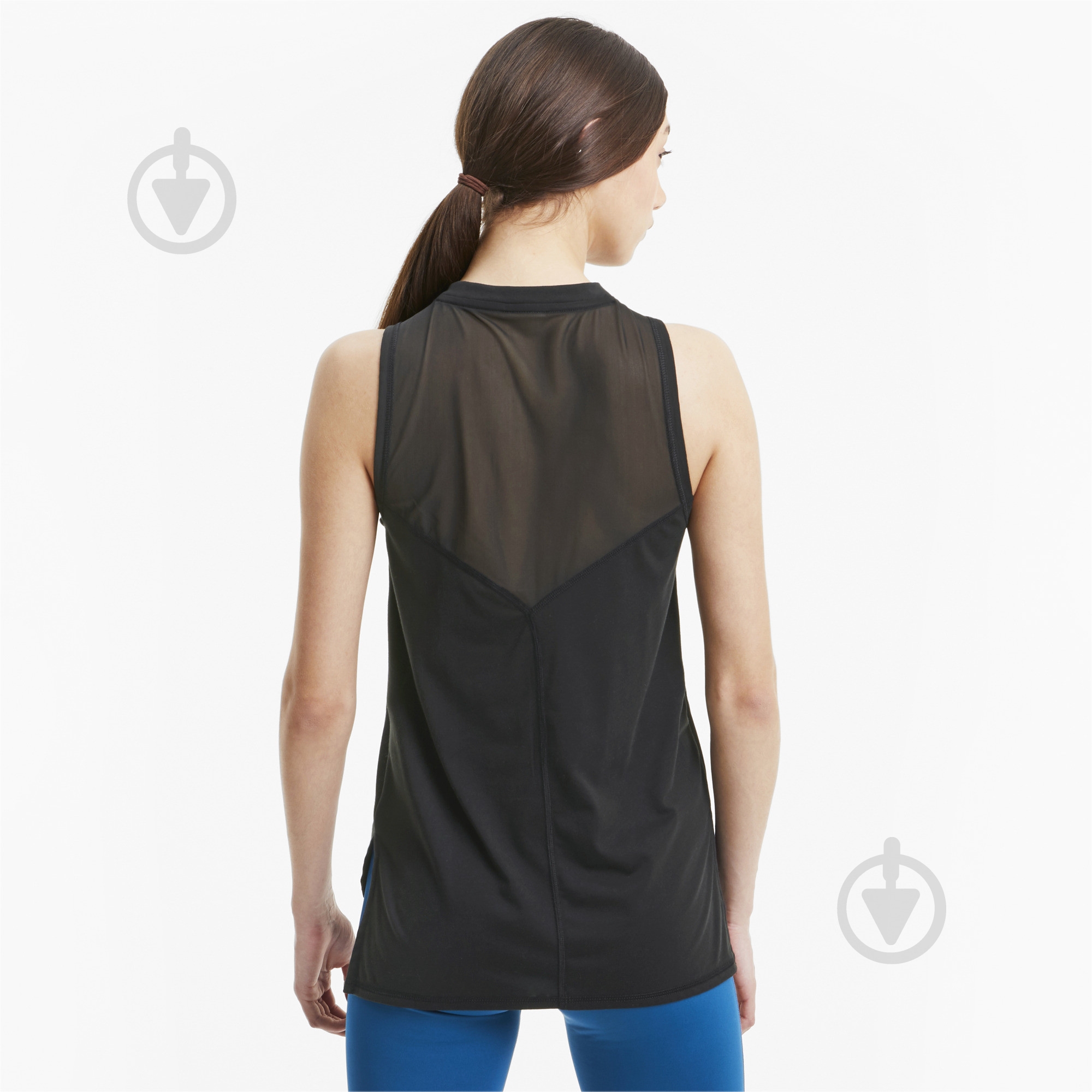 Майка Puma Train Mesh Panel Tank 51948501 р.S черный - фото 4