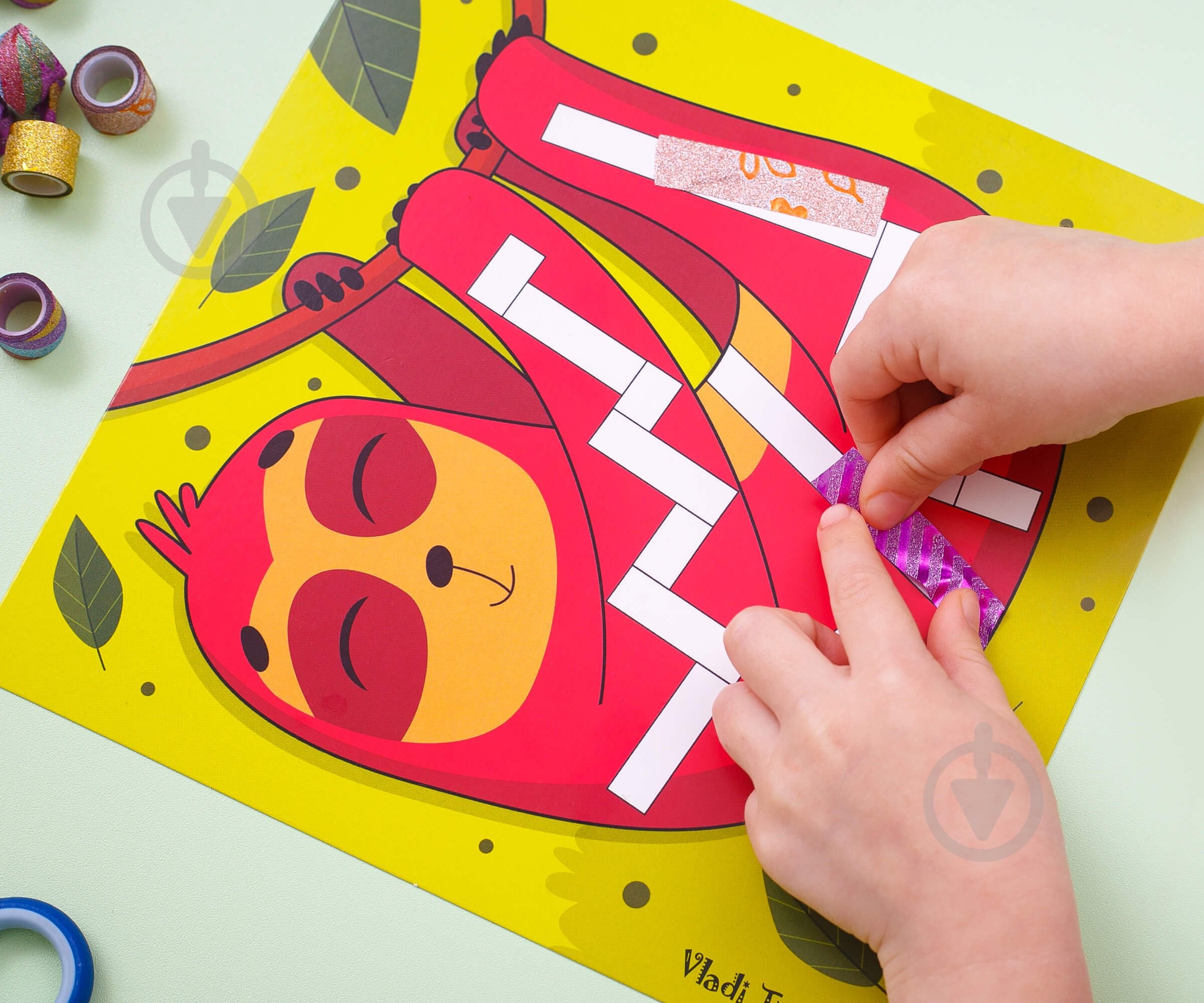 Набір для творчості Vladi Toys Sticky strips Лама VT4433-04 - фото 5