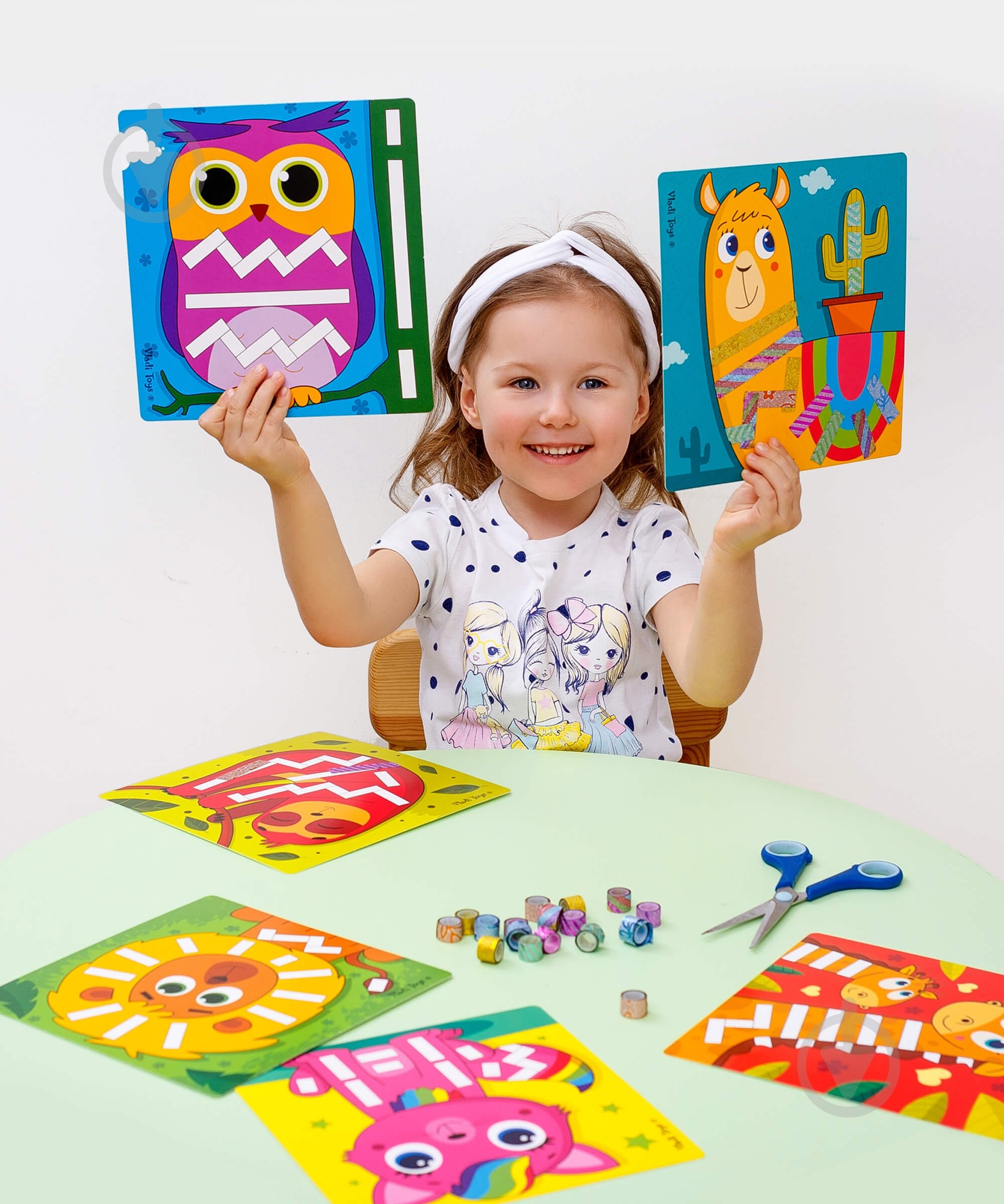 Набір для творчості Vladi Toys Sticky strips Лама VT4433-04 - фото 3