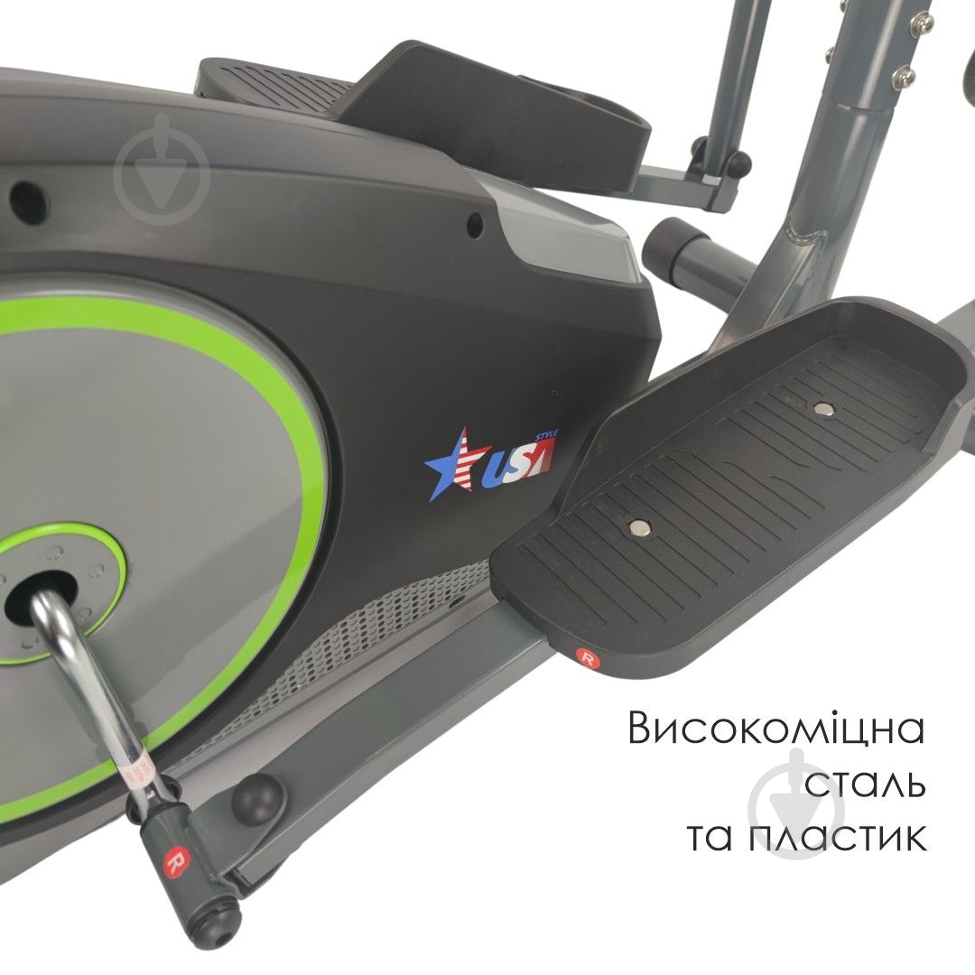 Орбитрек магнитный USA Style US3575black с сиденьем - фото 3