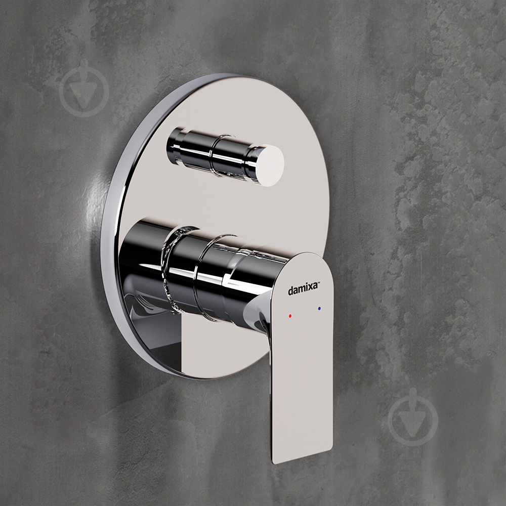 Смеситель для ванны/душа Damixa 477100000 Apollo, монтируемый в стену - фото 4